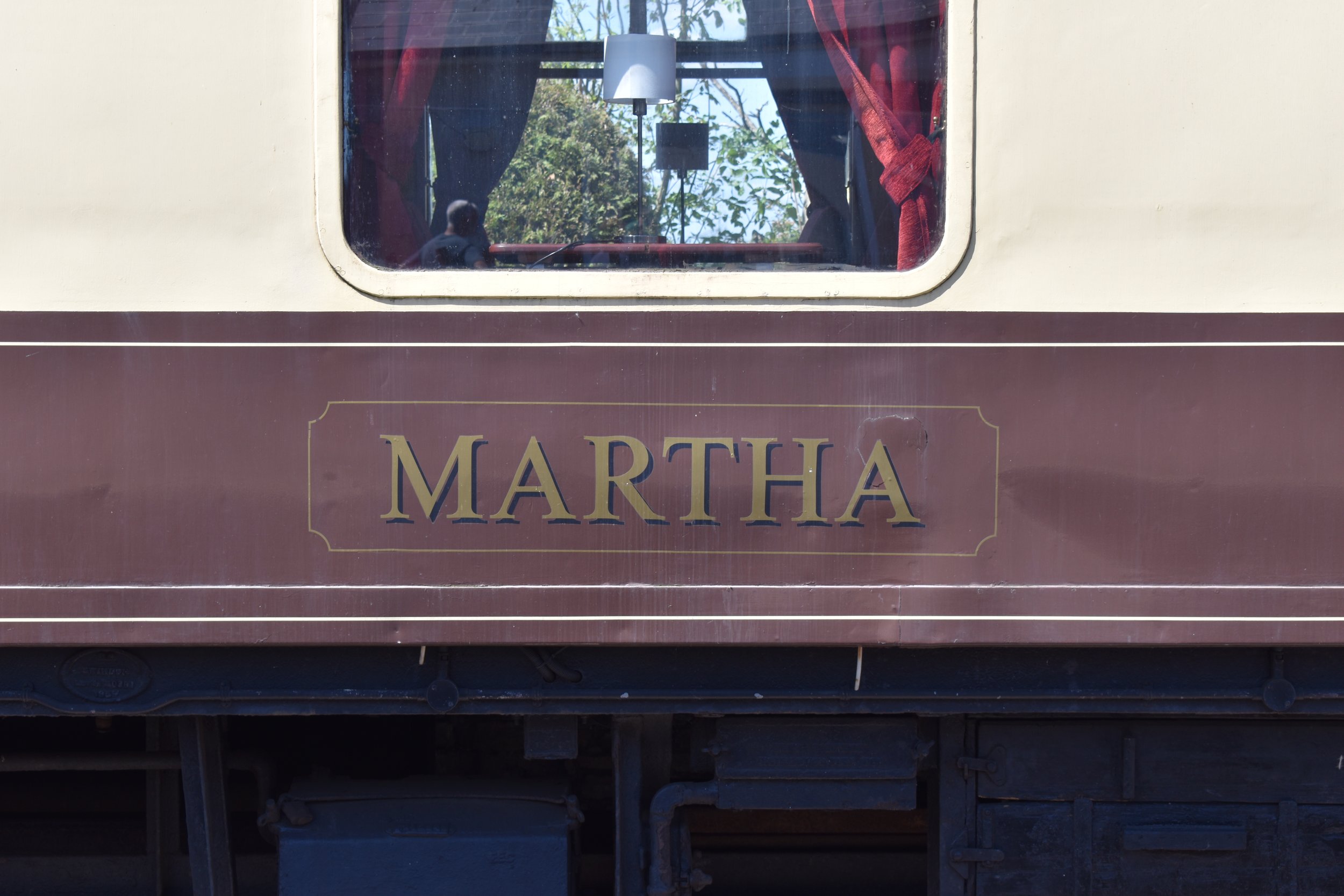 A close up of the name on the side of the carriage. © A Bryant