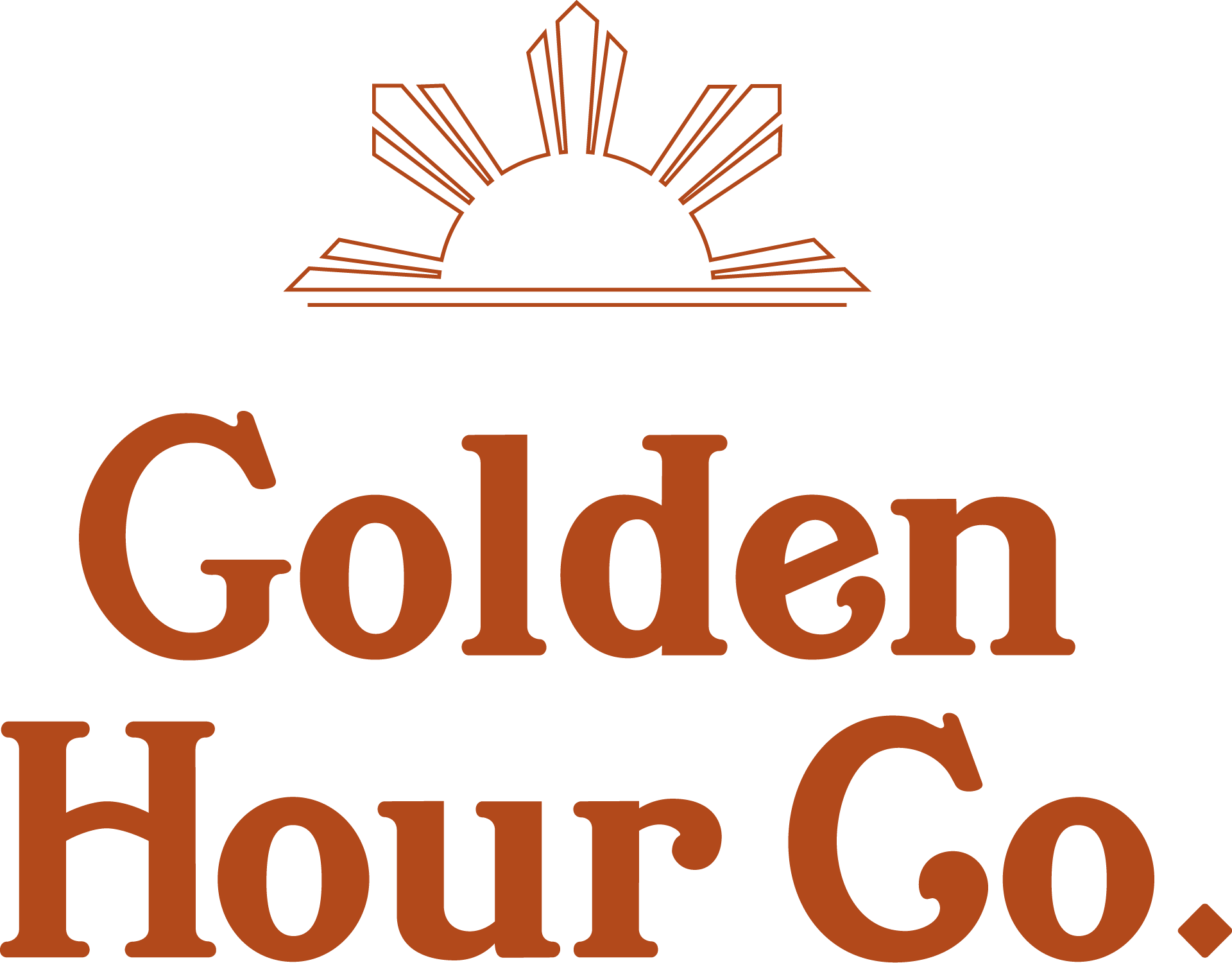 Golden Hour - Logo Stacked with Emblem - Orange.png