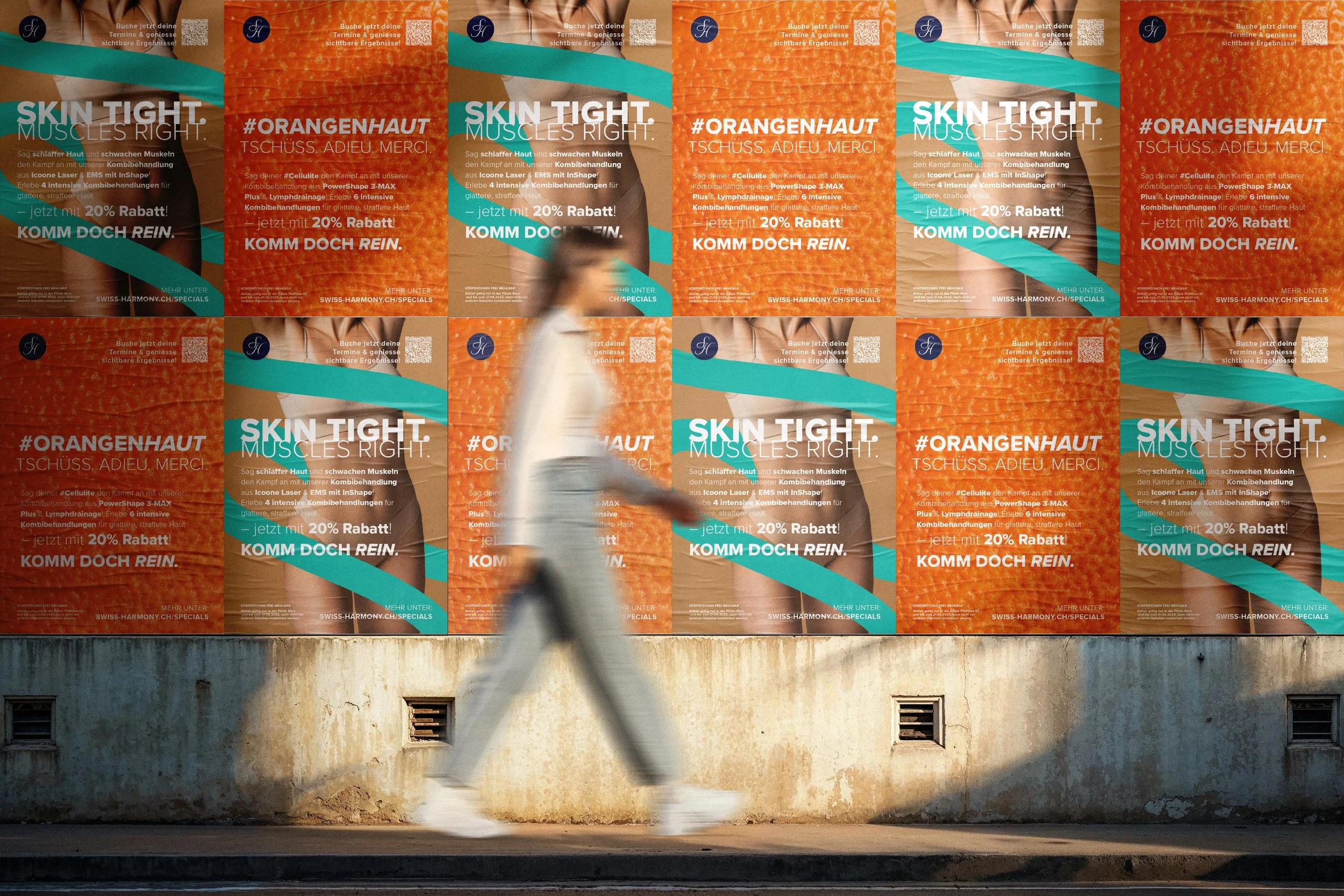 Div. Plakat Designs für eine saisonale Promotion «Swiss Harmony Kosmetik Institut» – Bern und Pfäffikon SZ, 2025