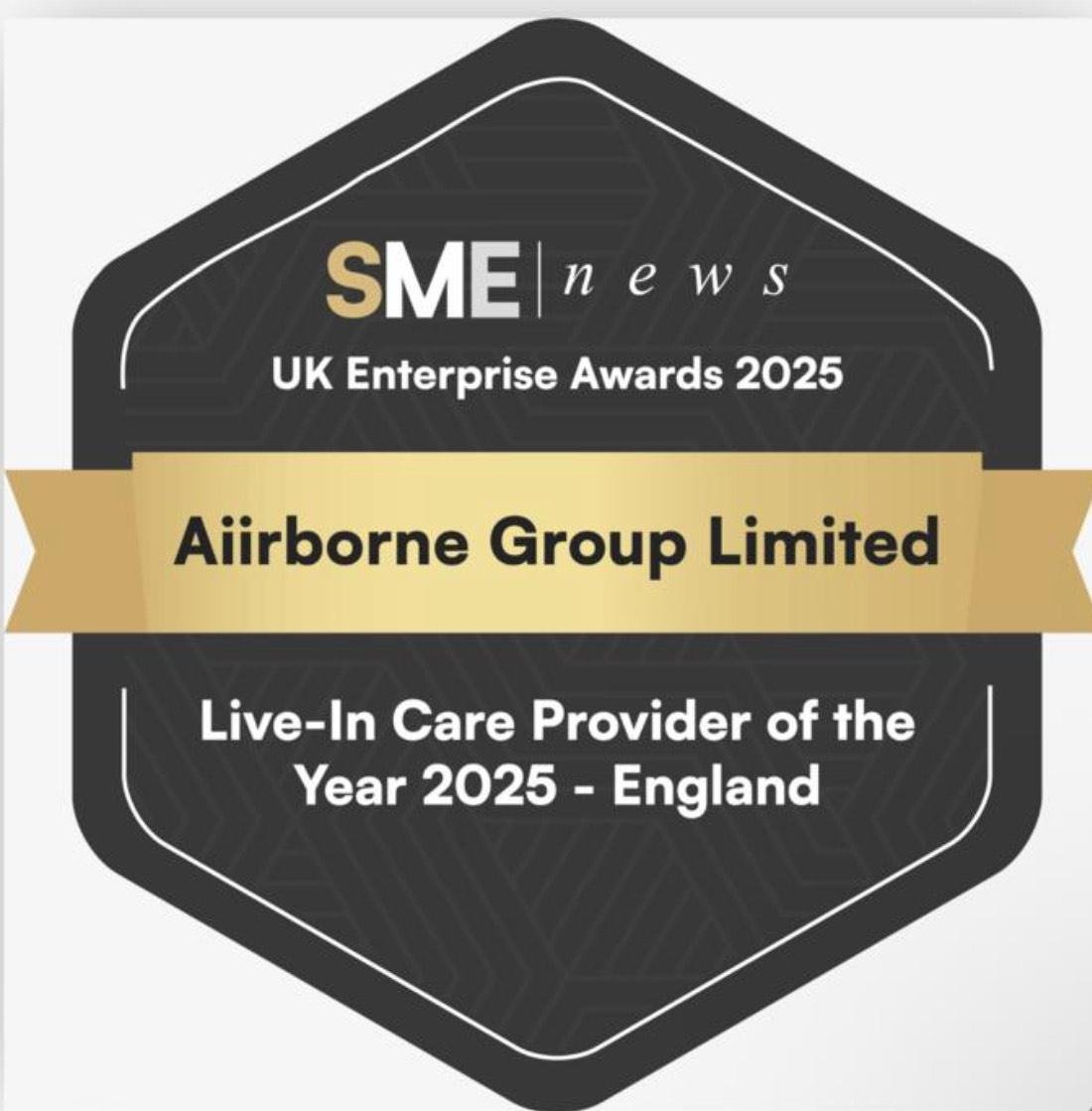 UK SME Awards - Best Live-in Care Provider England 2025
