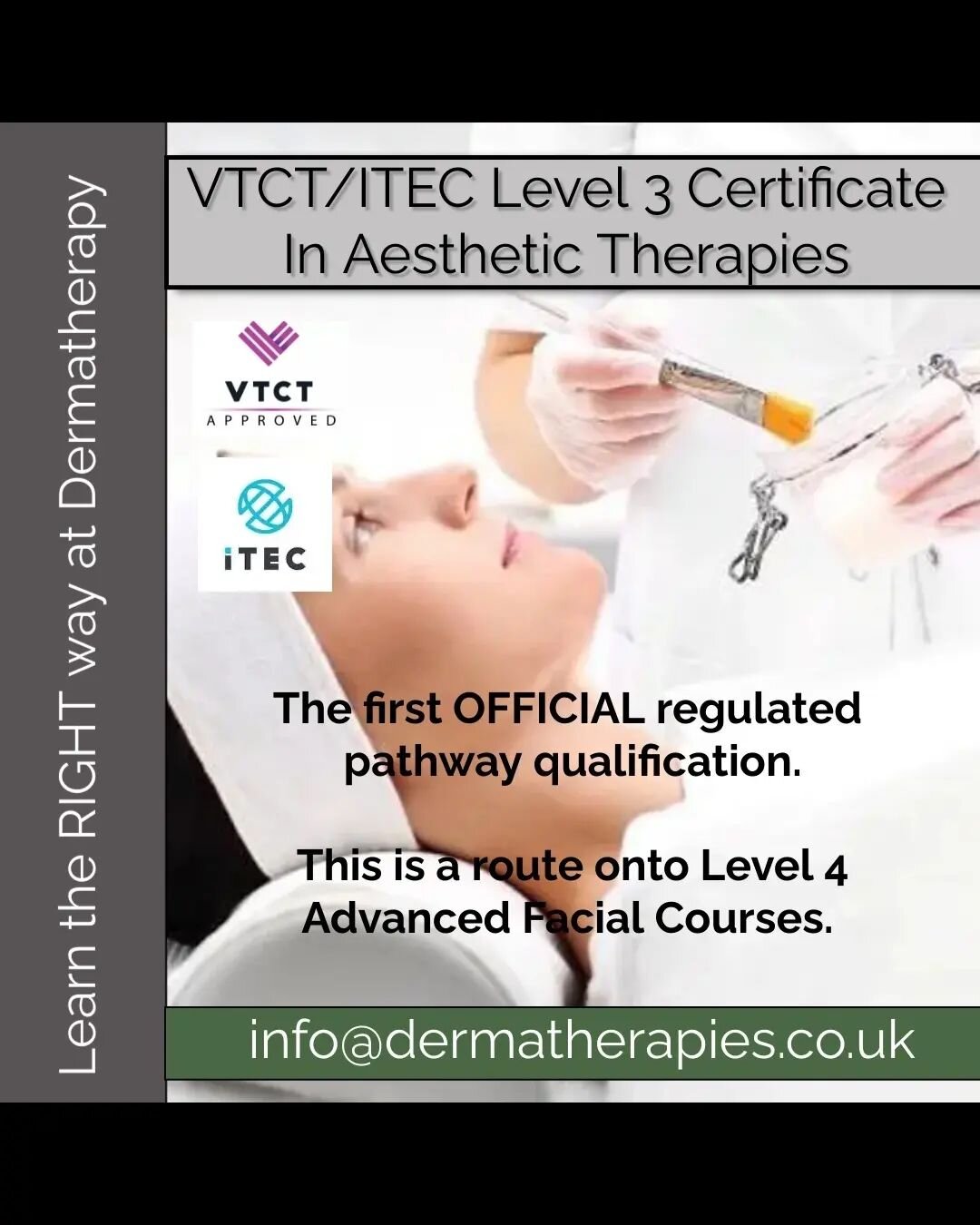 Please read 🛑

I am honestly in such despair reading 'pathway &quot; ads, selling a dream ( which could turn into a nightmare as regulations change) 

You need foundation QUALIFICATIONs before carrying out CPD such as advanced facials, toxin, filler