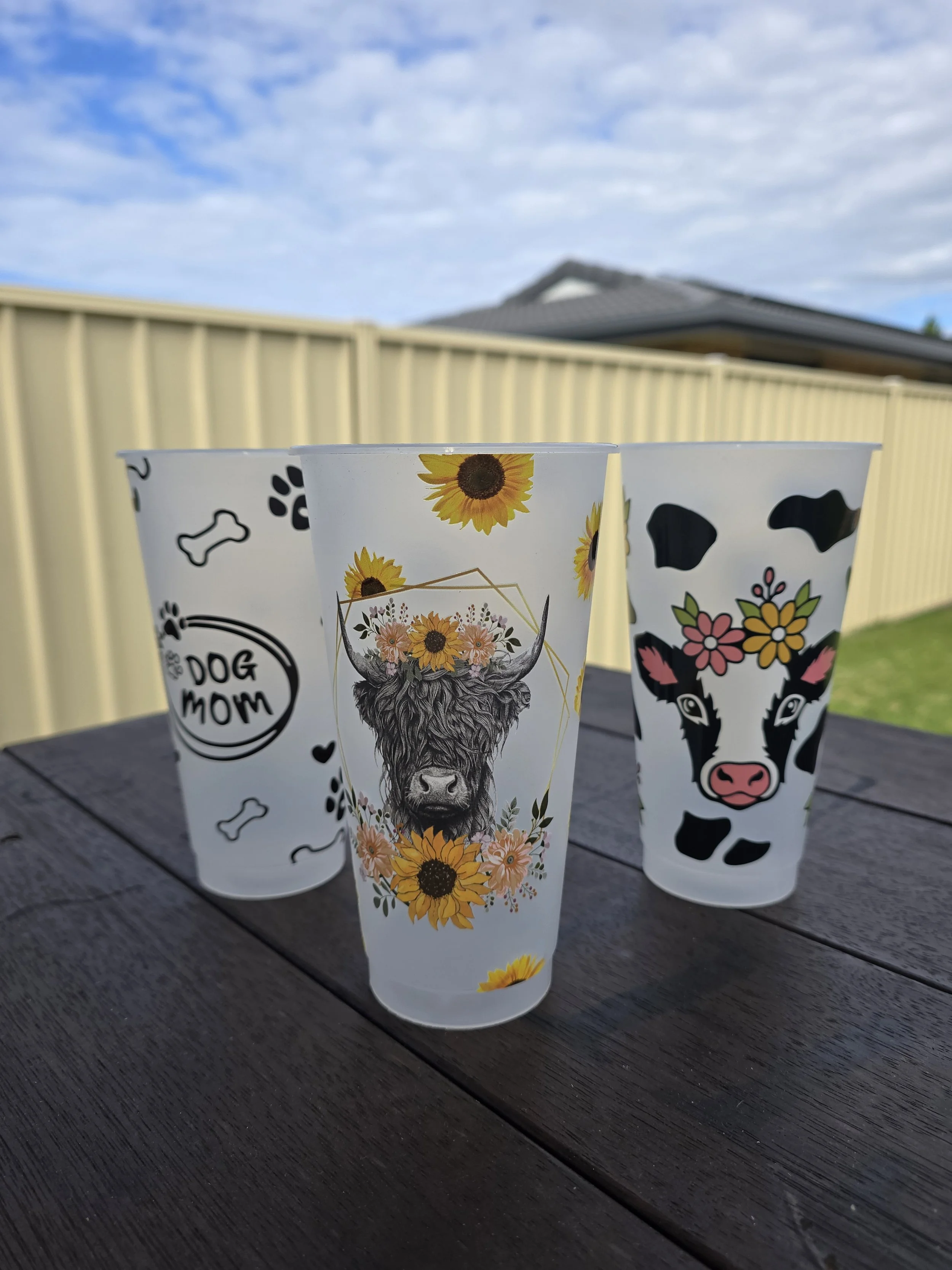 CLEAR PLASTIC TUMBLERS