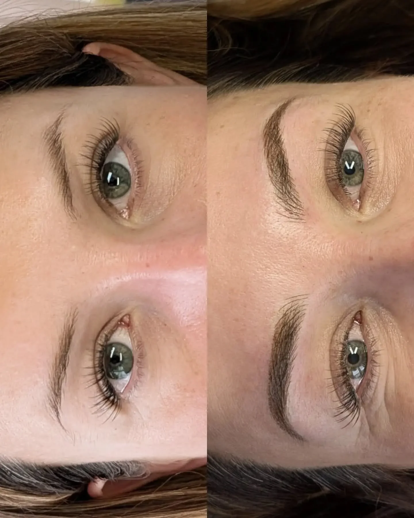 The most dreamy before and after. Restoring brows is my fav thing to do! 🤍 This looks was created using my signature Combination Brows technique. 

My client could not believe how realistic her brows looked.