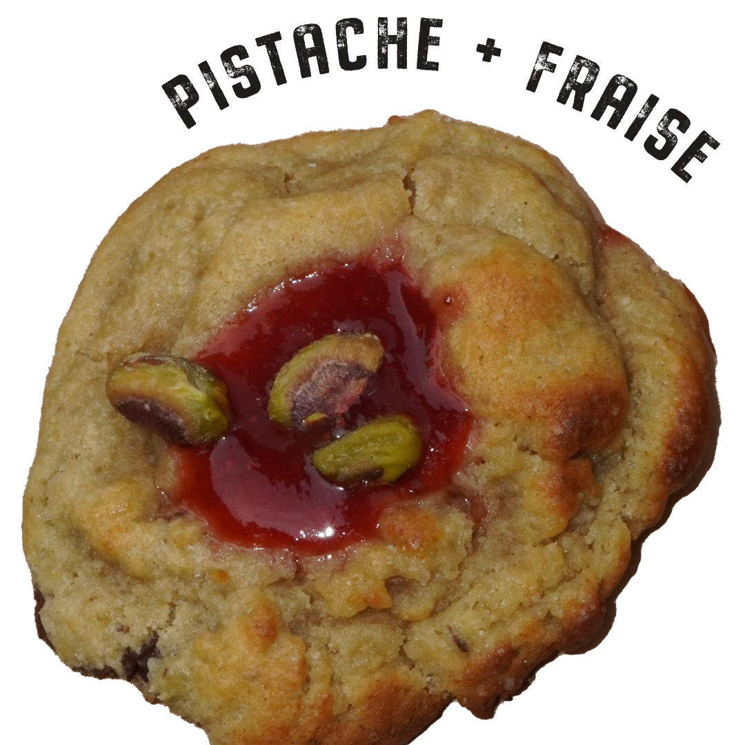 pistache + fraise