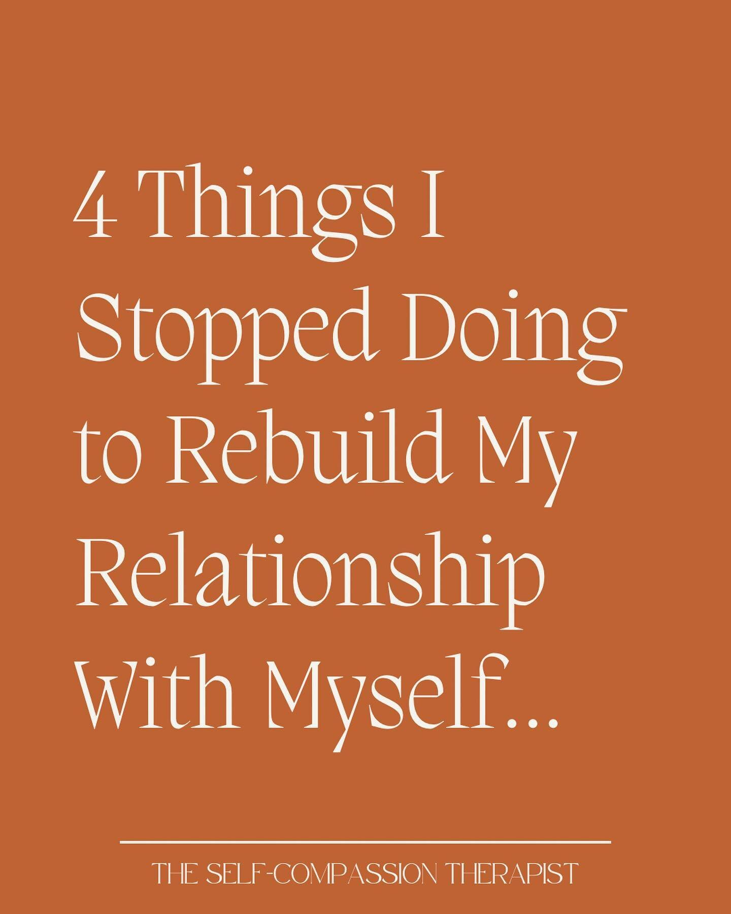 Reflections on rebuilding a compassionate self-relationship 🌞

These shifts in awareness, perspective and behaviour paved the way for a greater sense of creative, self-compassionate freedom ✨

💡 Pay attention and get curious about your behaviour, y