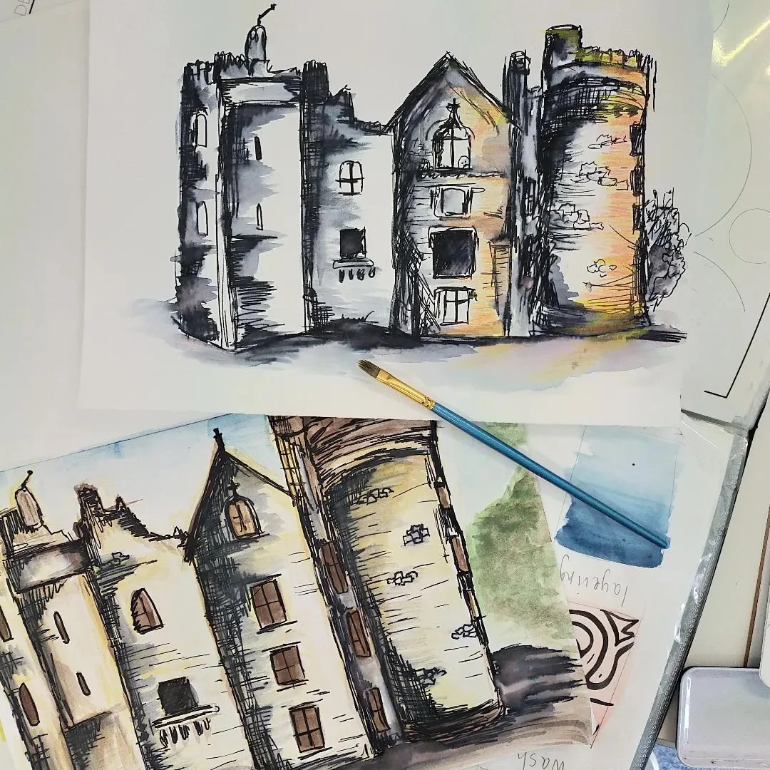 Look at this beautiful work from one of our talented key stage three students 😍. She is working on layering of techniques and media with the wonderful Claire and doing an incredible job.