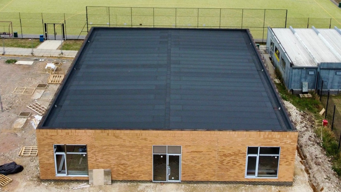 Built up felt roofing