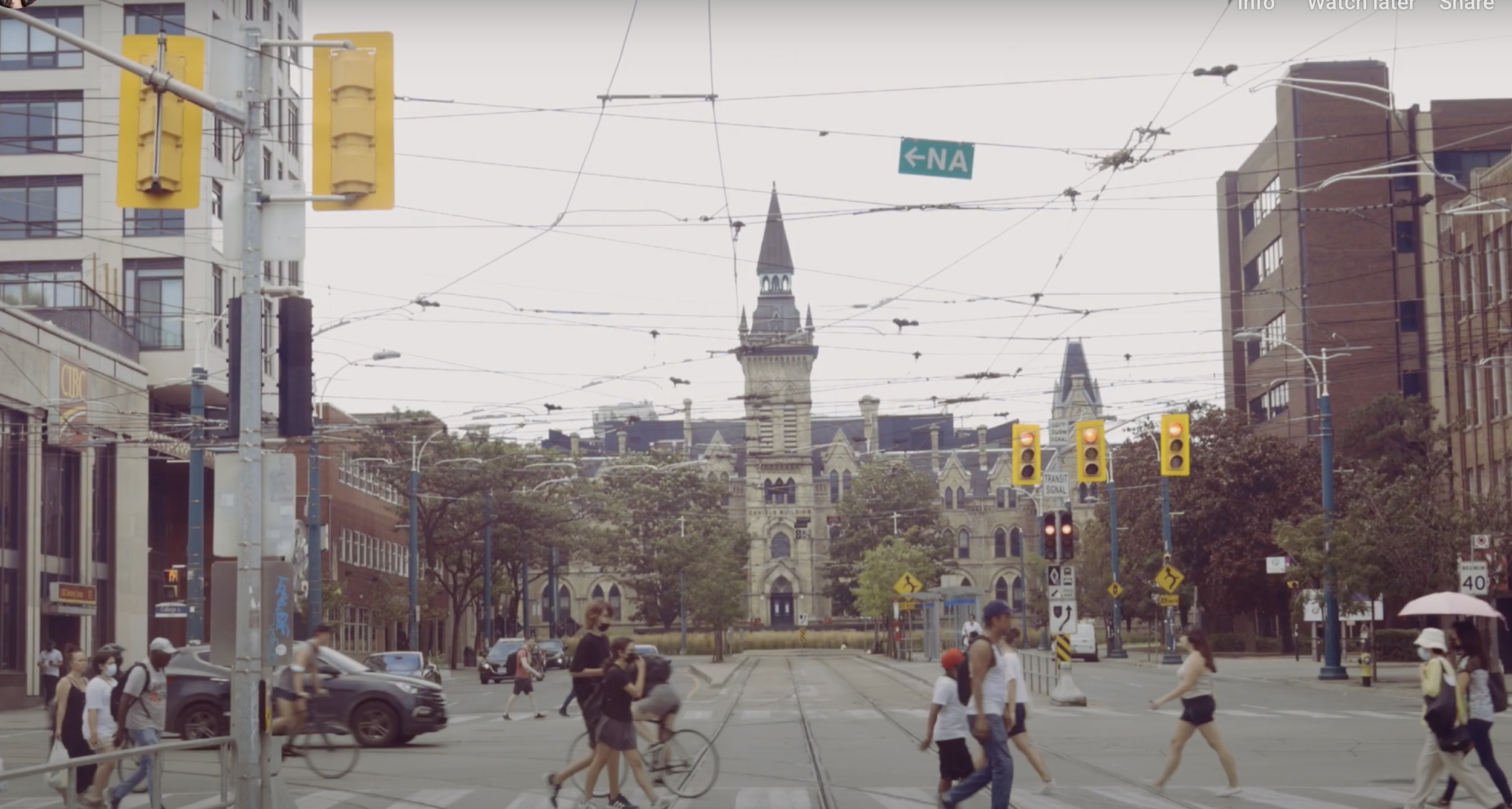 I took the Spadina streetcar from Spadina station, getting off at Nassau Street.