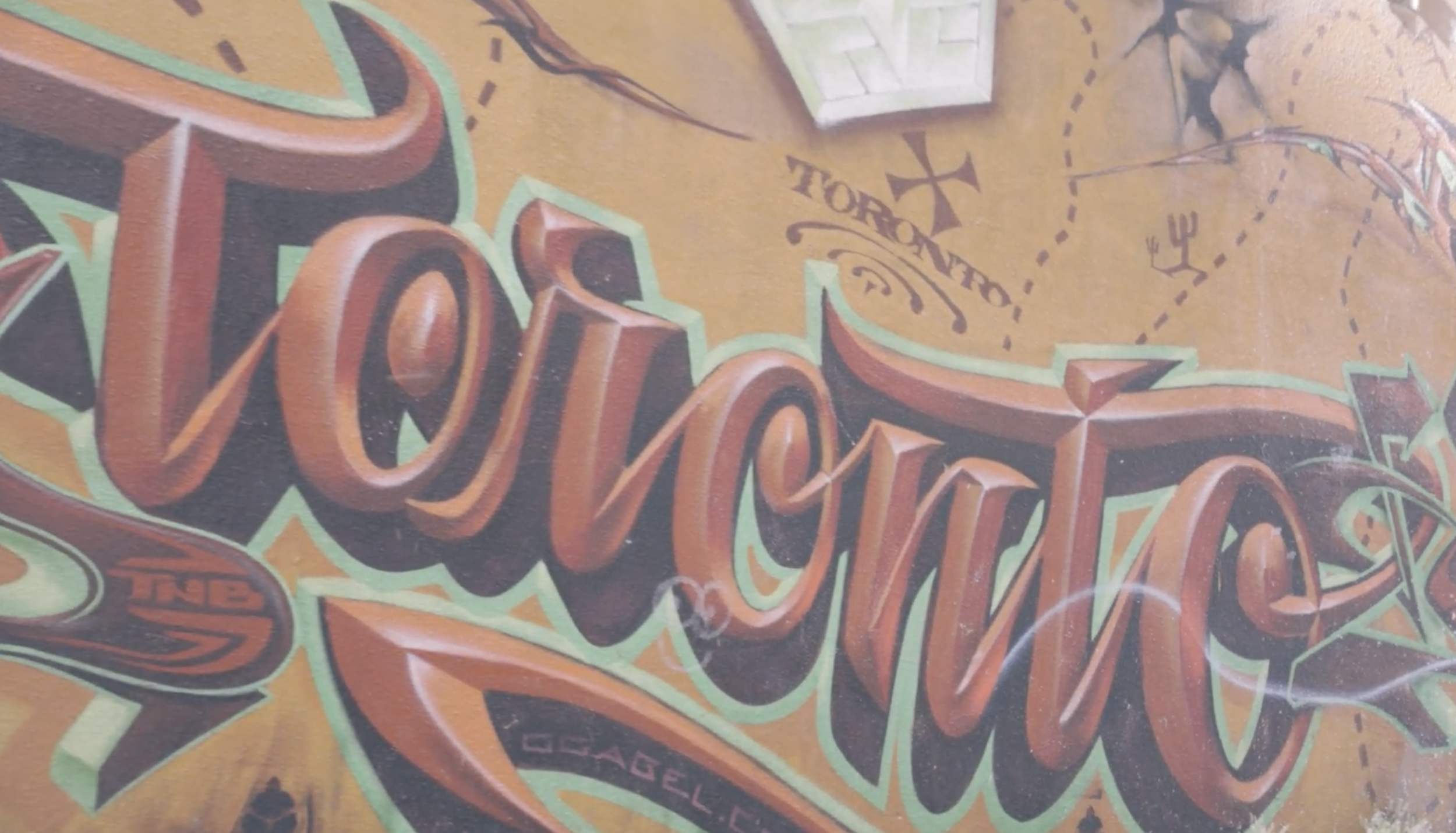 From Kensington, I walked down to Queen Street and to Graffiti Alley.