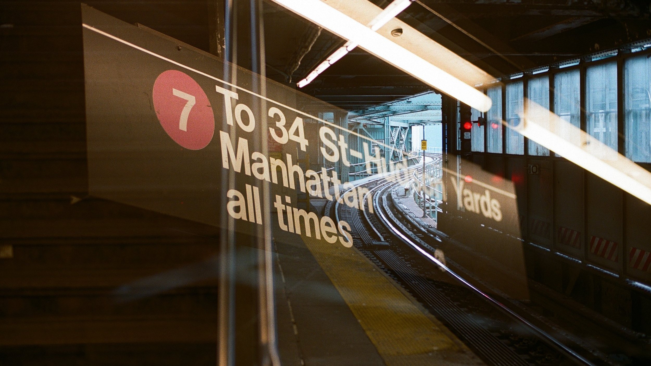 The subway system in NYC captured on film.