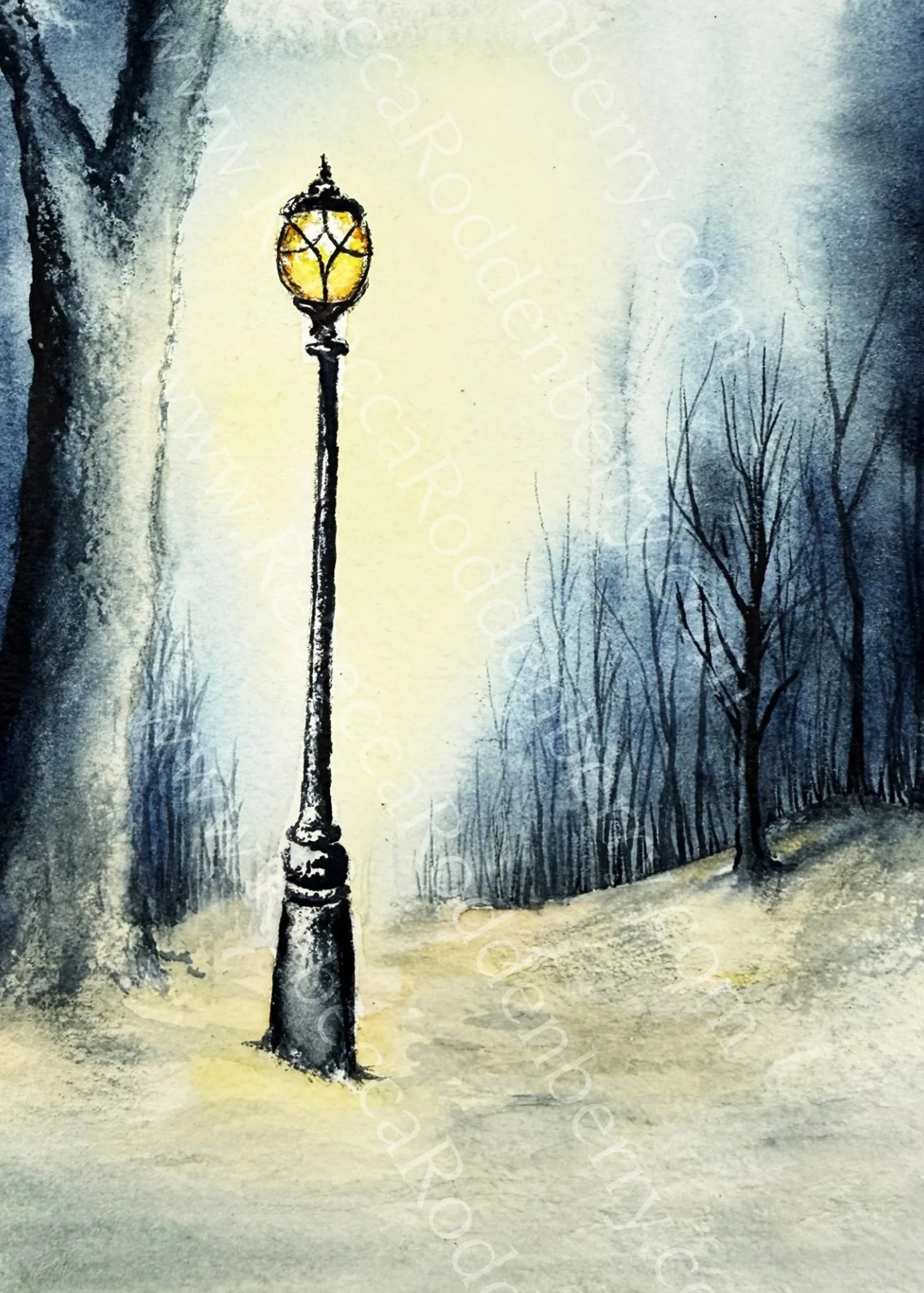 Snowy Lamp Post