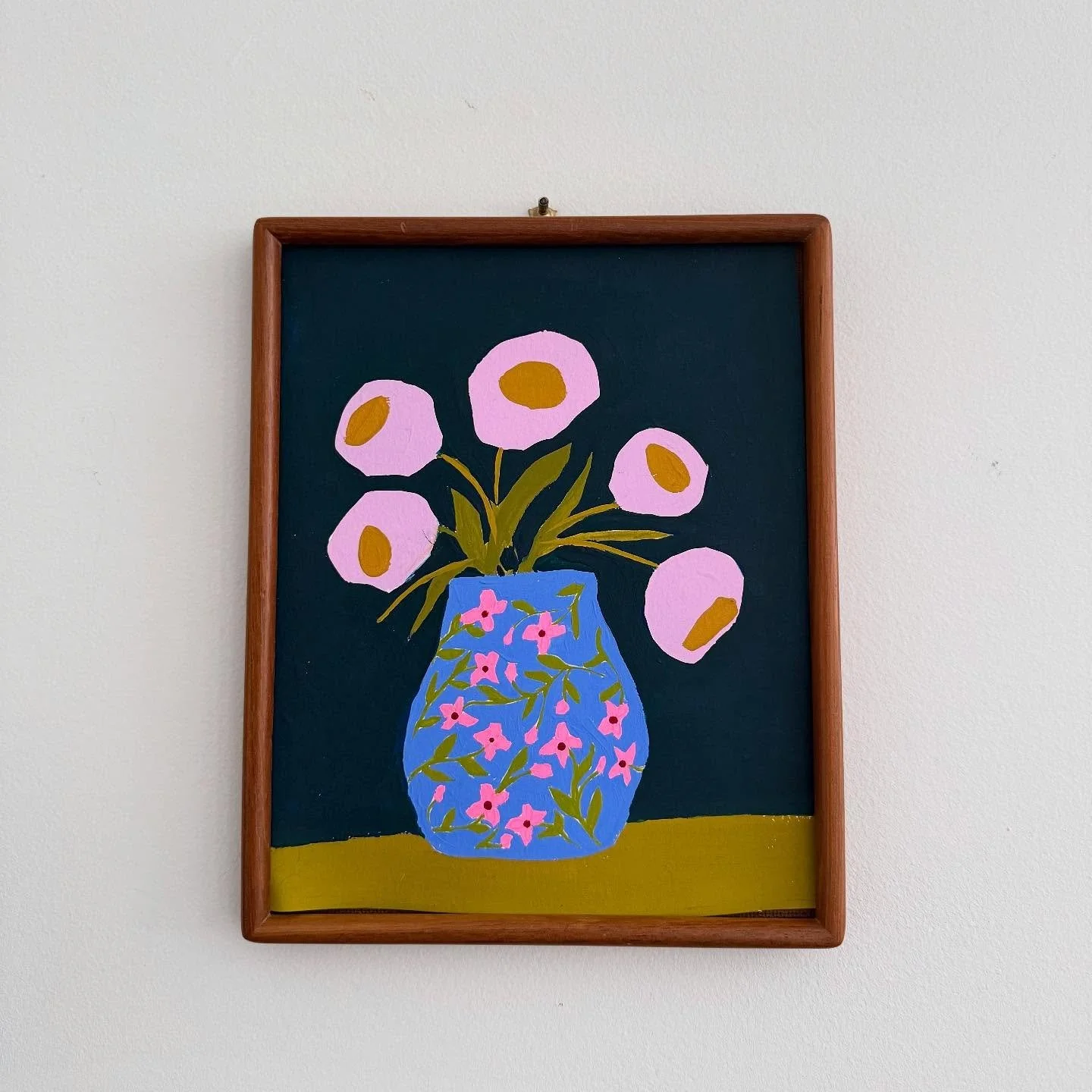 I painted this over the summer when we were in New England. I envisioned myself spending time each morning sipping coffee and painting a whole new body of work, but truthfully I only painted one day over those 6 lovely weeks and this is what I made. 