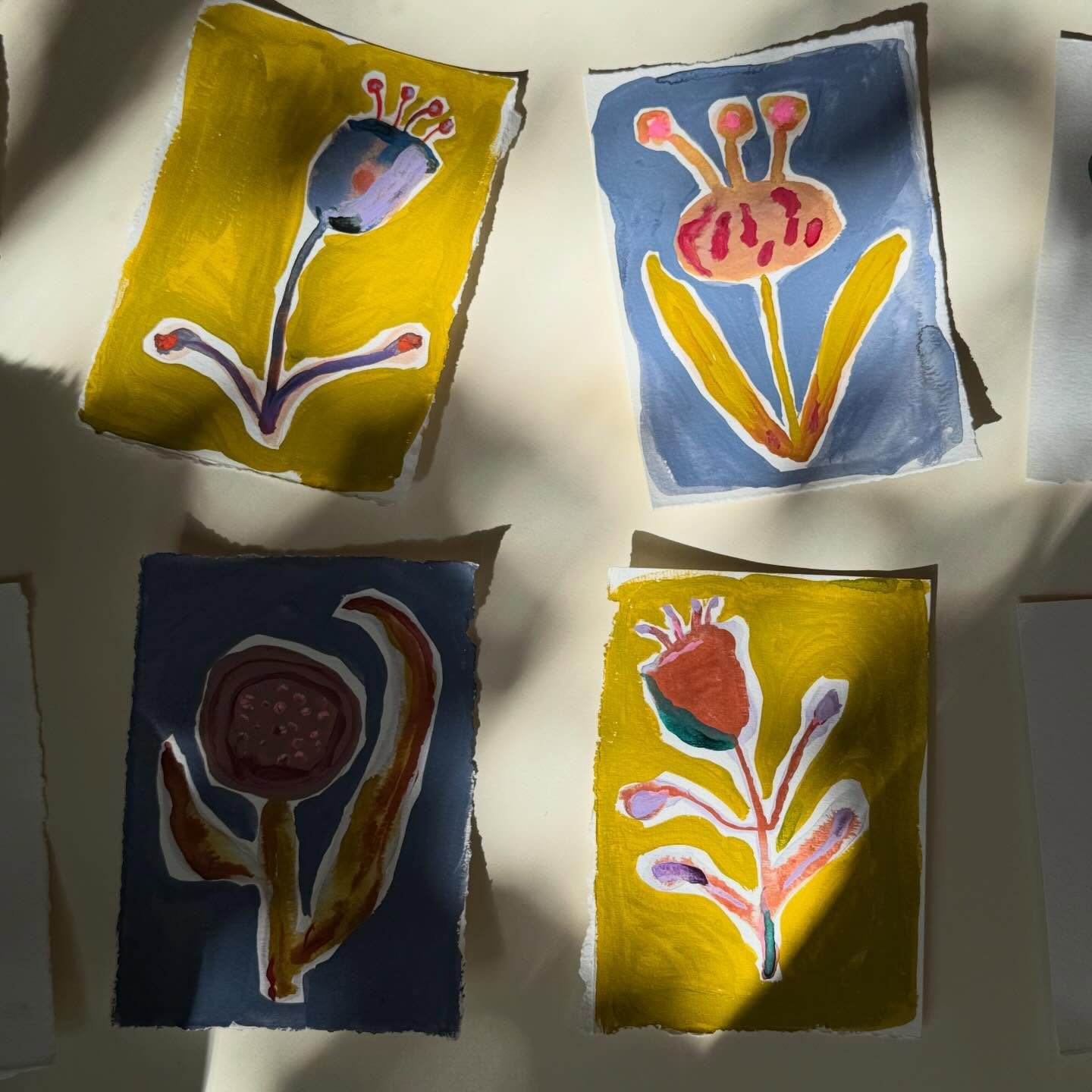 Gouache botanicals available in the shop now 🌸