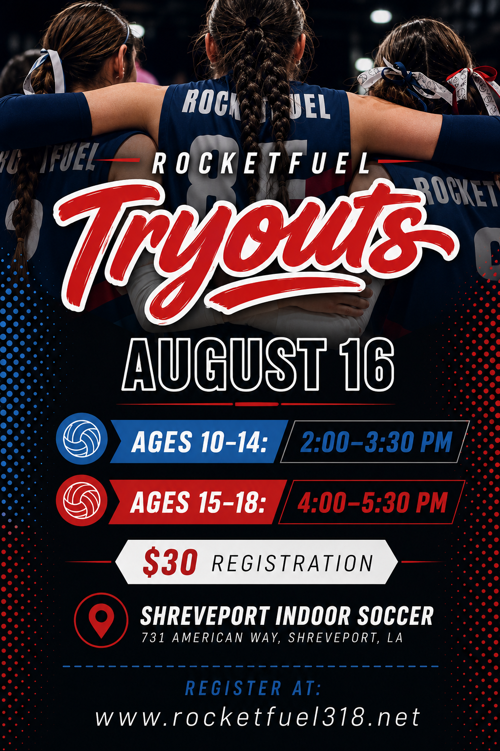 Shreveport/Bossier Make Up Tryouts