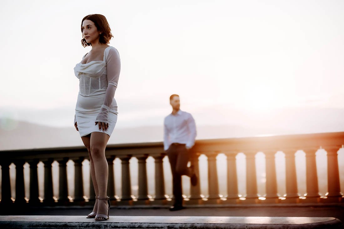 sunrise engagement photoshoot Florence