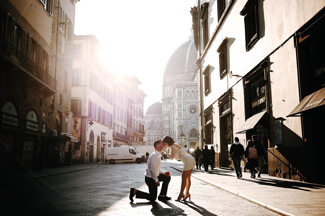 sunrise engagement photoshoot Florence