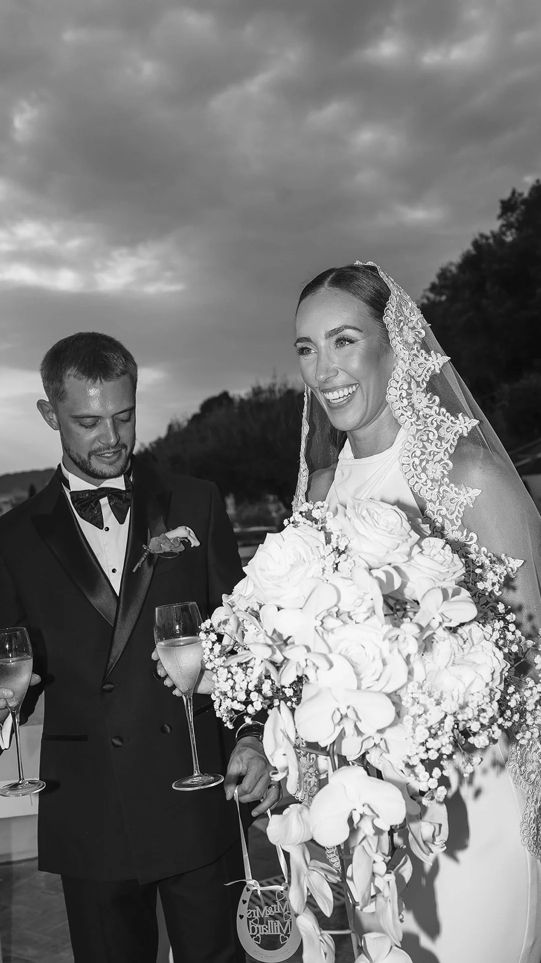 bride and groom looking gorgeous after the ceremony