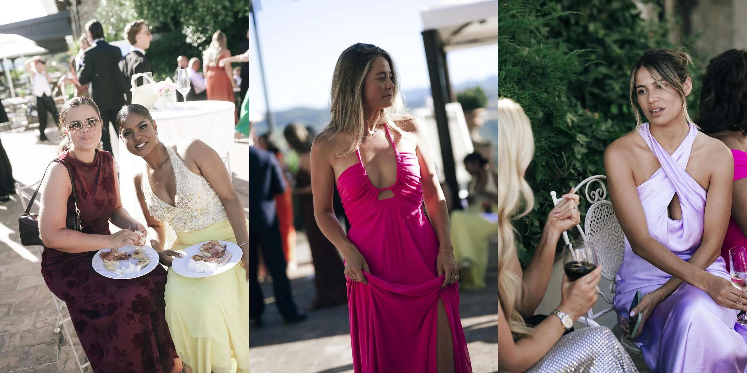 portrait of the guests during the cocktail at Monastero Santa Margherita