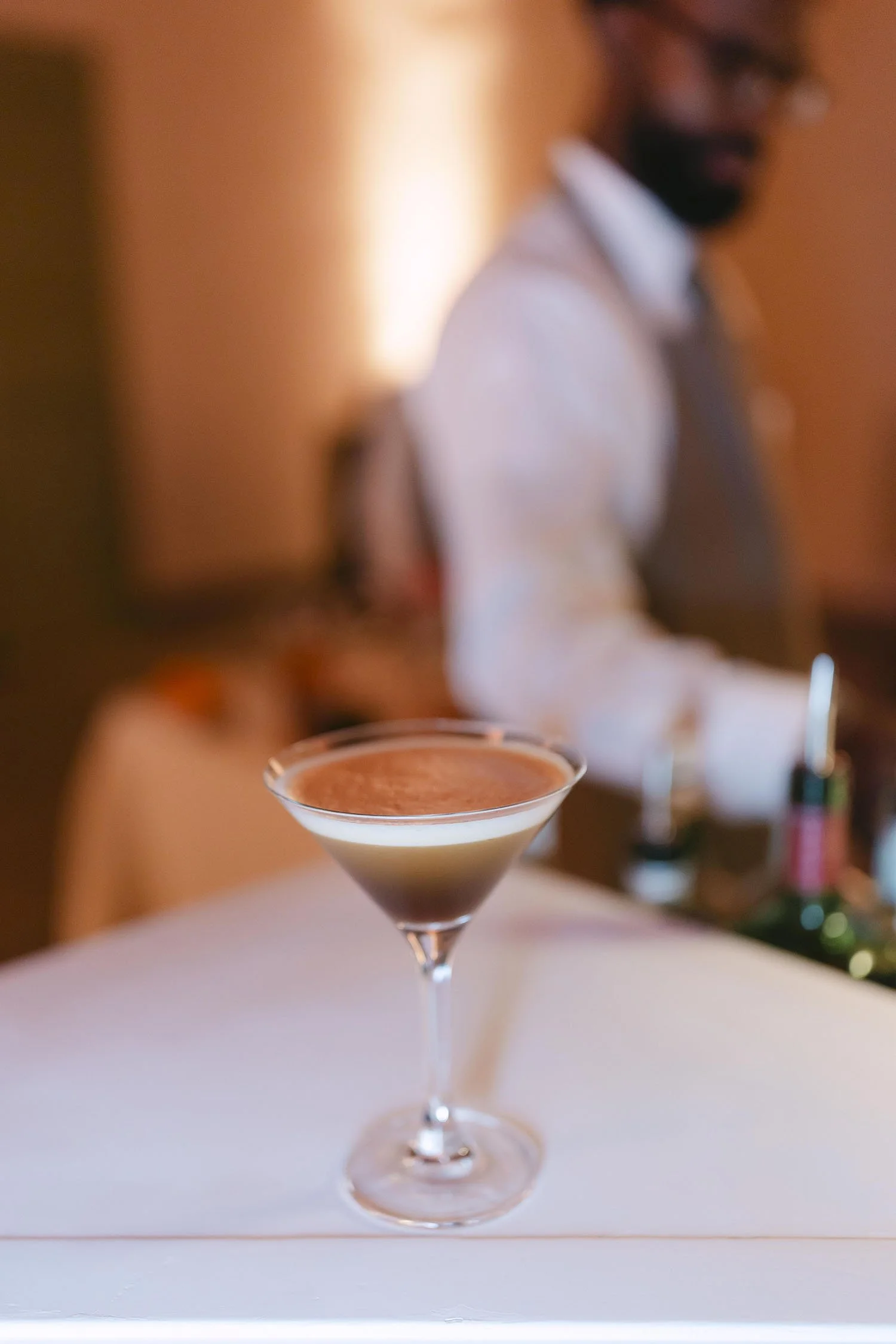 Espresso Martini served at the bar during the party