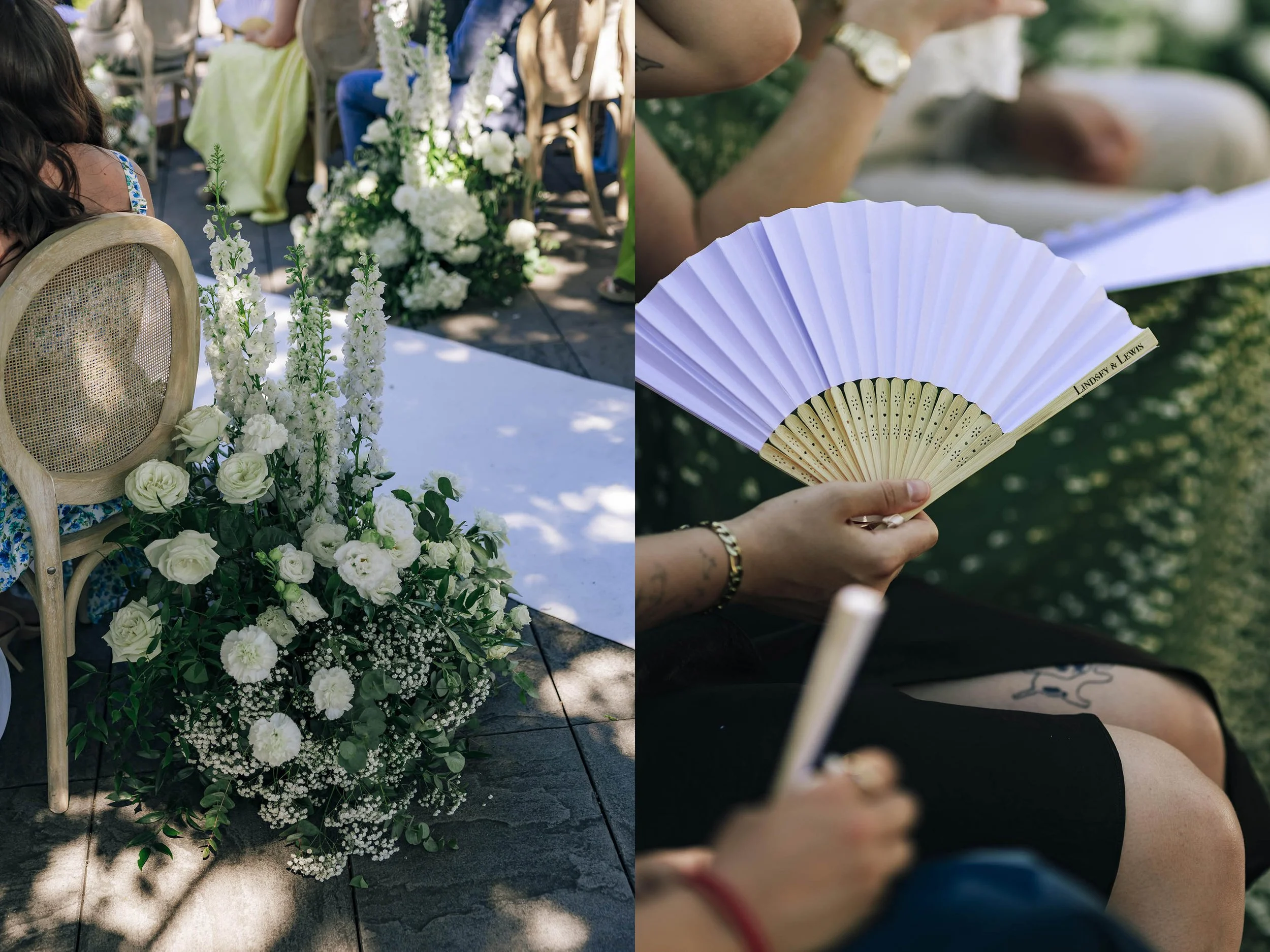 details of the ceremony area 