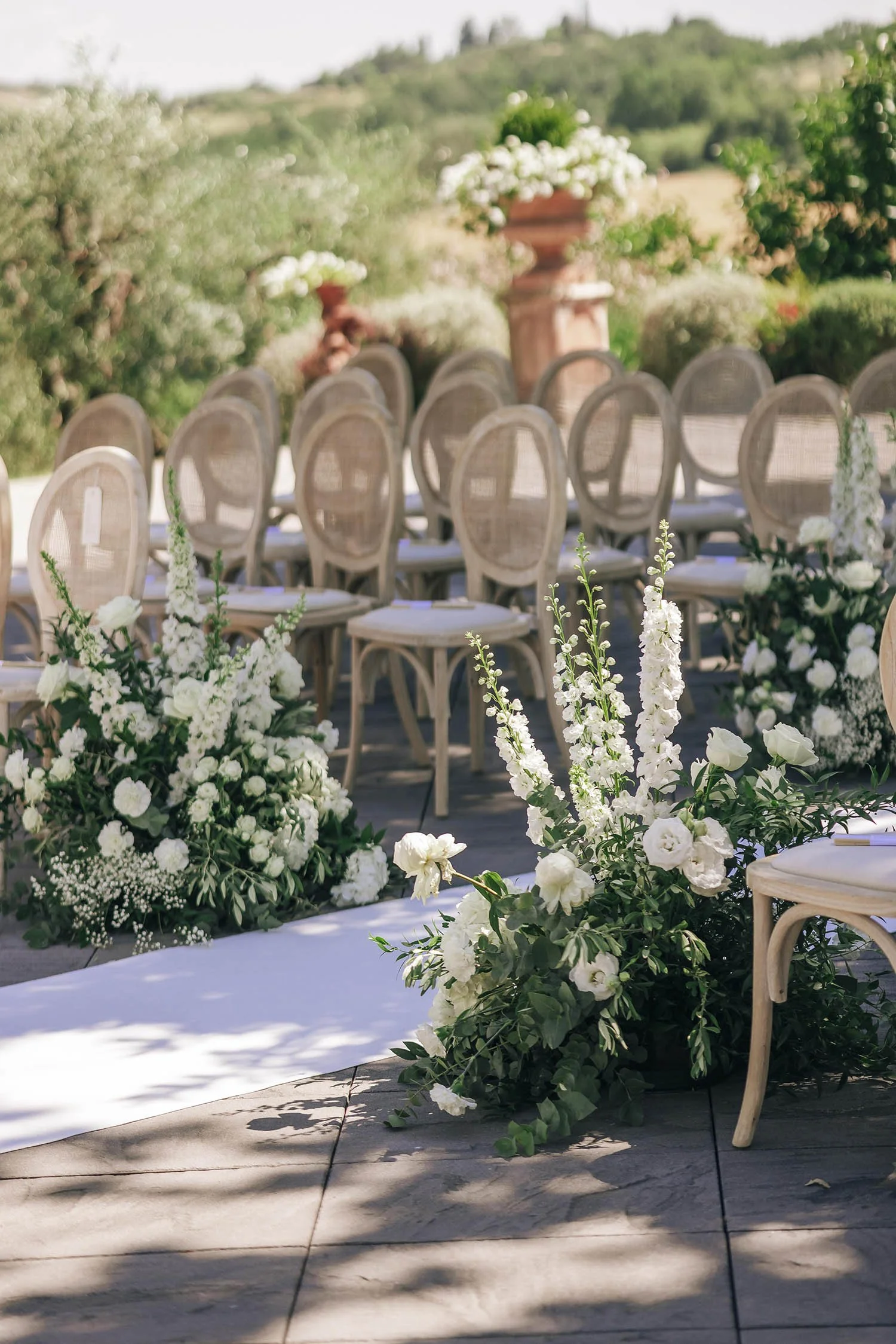 view of the ceremony area