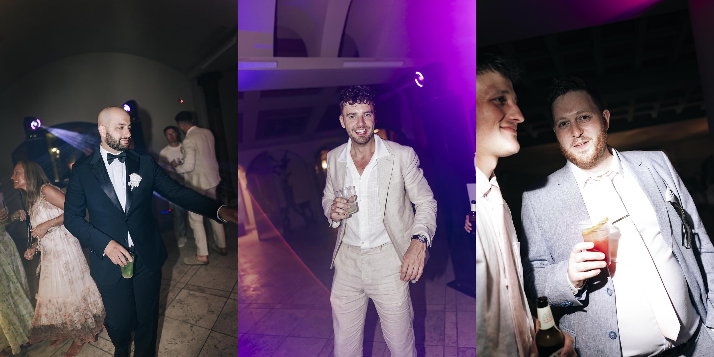 Moments of the dancefloor with colorful lights