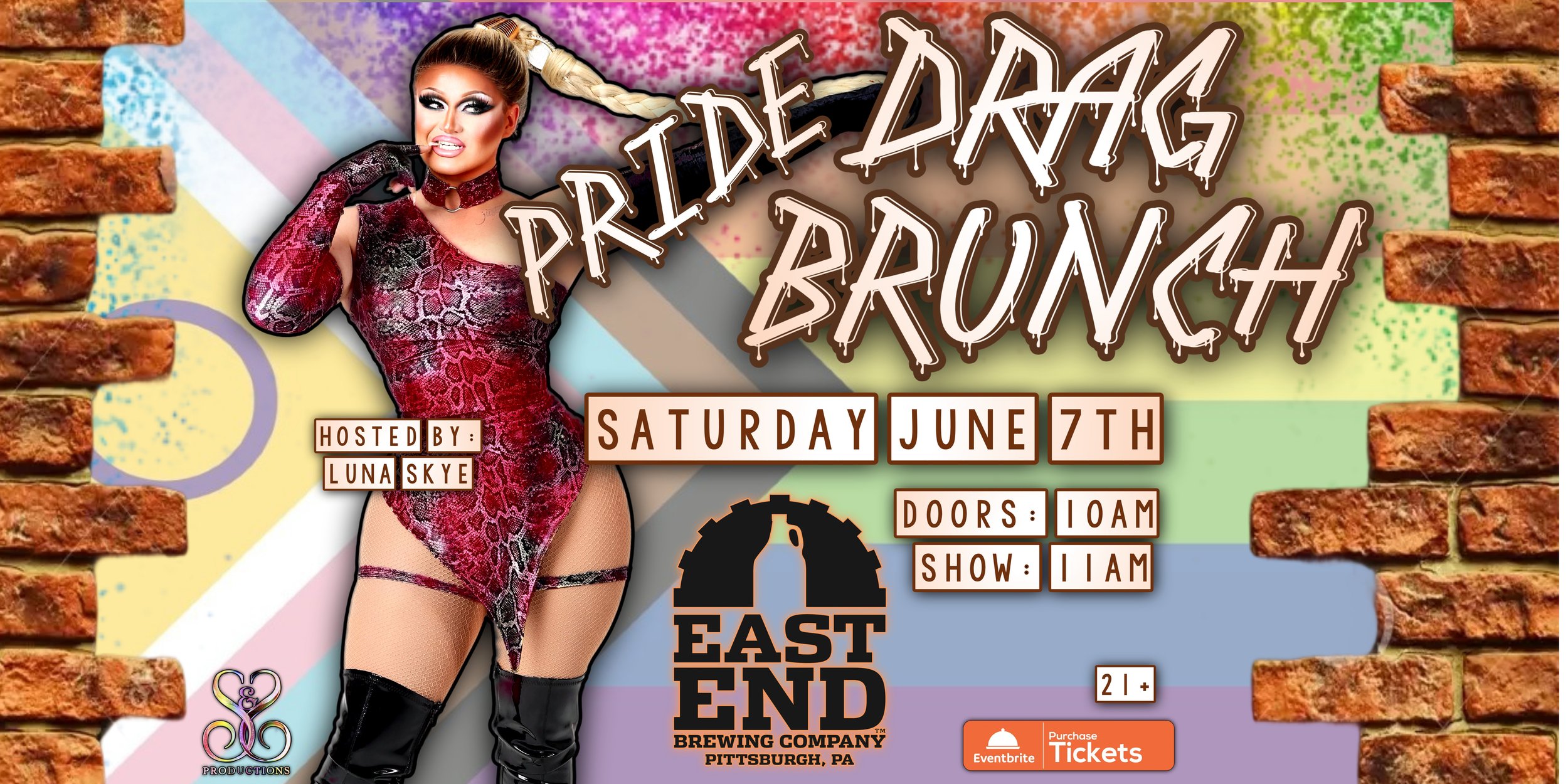 June Drag Brunch at the Larimer Brewpub Hosted by Luna Skye