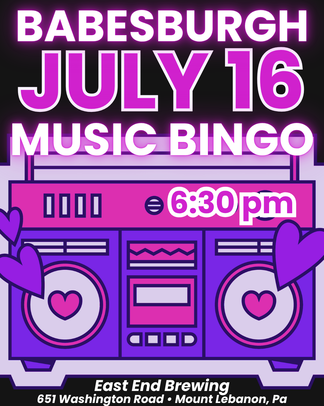 July Babesburgh Bingo