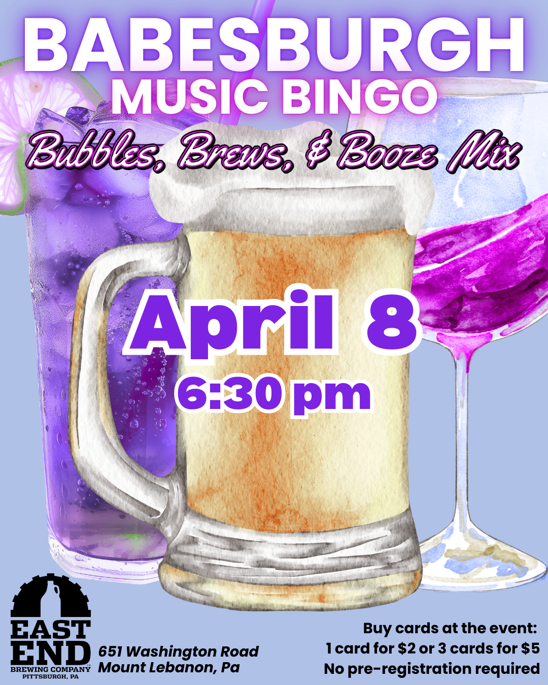 Babesburgh Music Bingo: Bubbles, Brews, &amp; Booze Mix