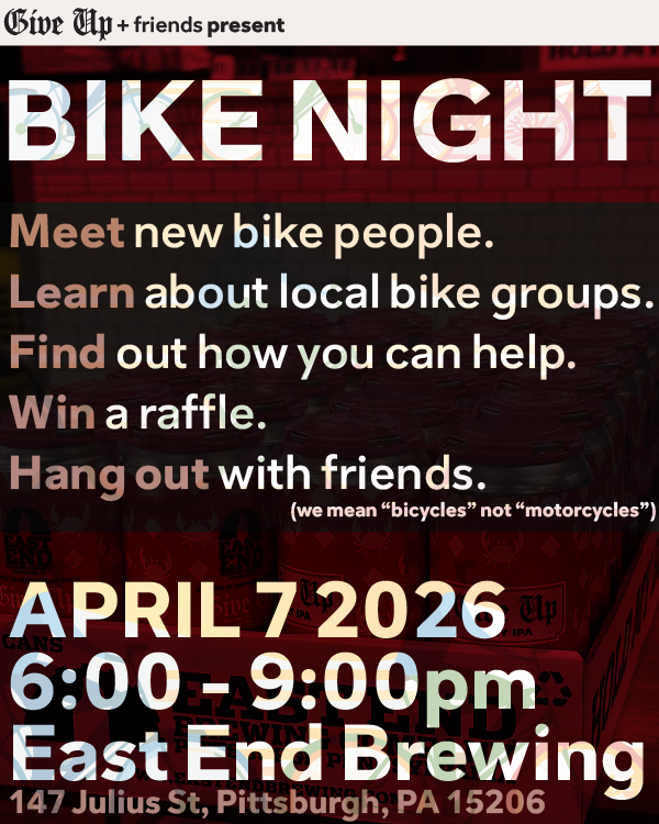 Give Up Presents: Bike Night at the Larimer Brewpub