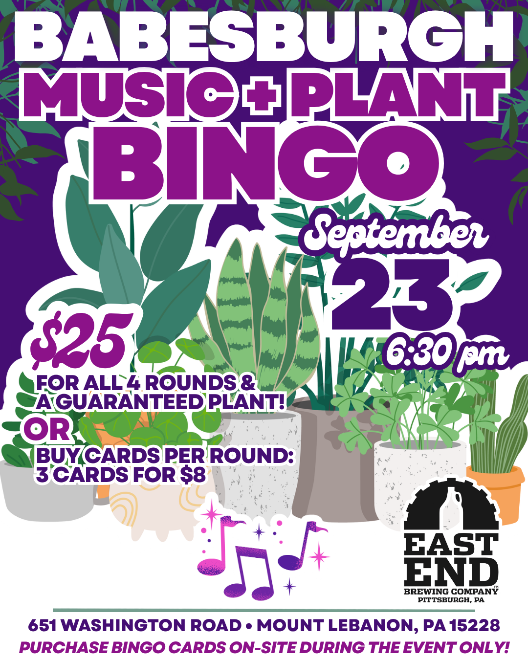 Babesburgh Music + Bingo