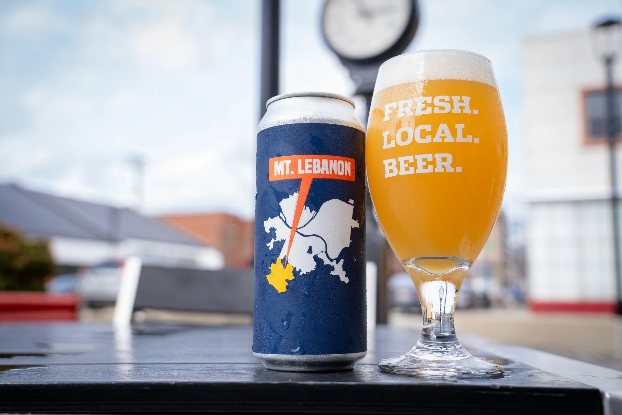 Beer can saying Mt. Lebanon