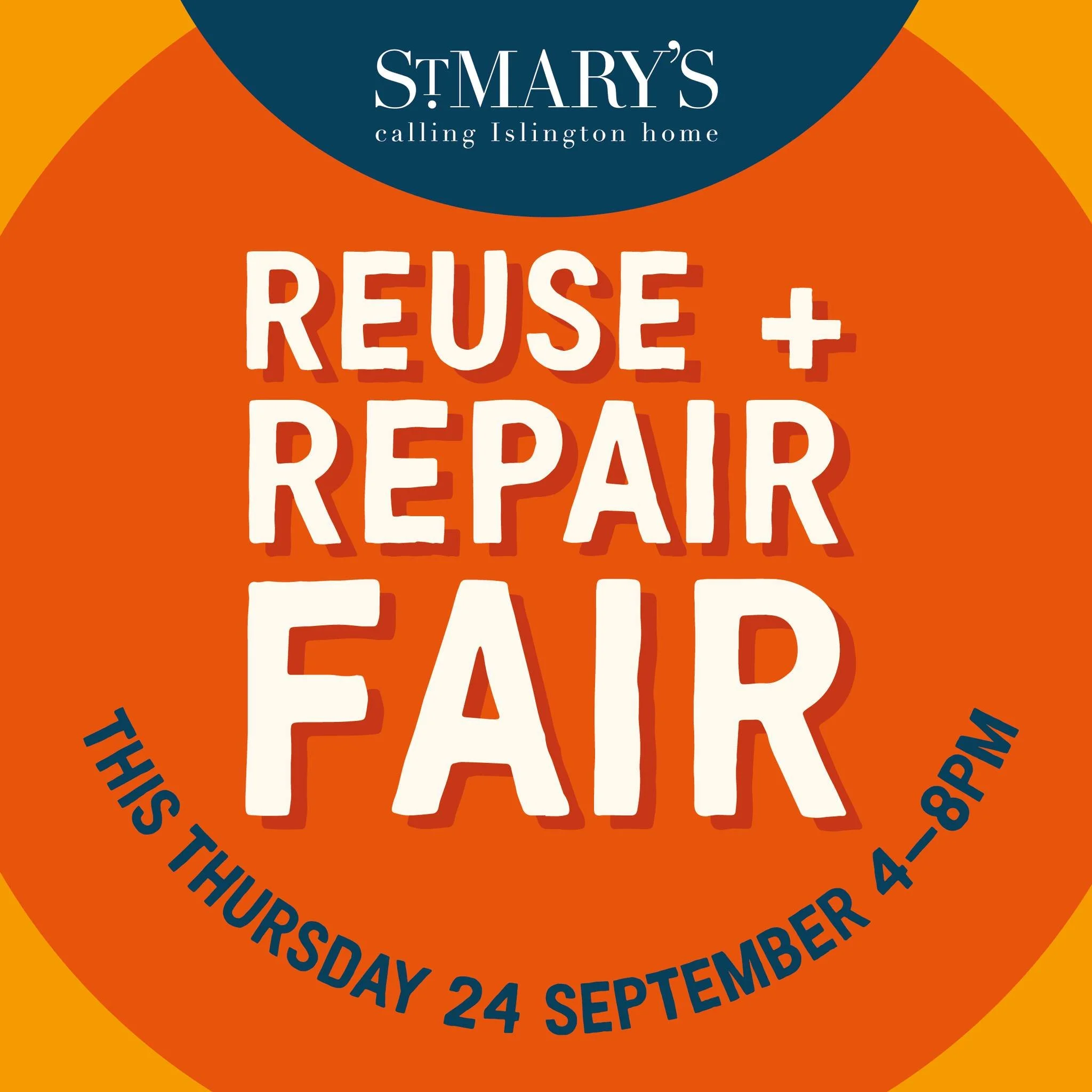 Come and join us this Thursday 24 September from 4 - 8pm for our Reuse and Repair Fair!

Repair specialists from around Islington will help people fix their broken belongings &ndash; from tables to toasters, laptops to crop tops, shirts to chairs and