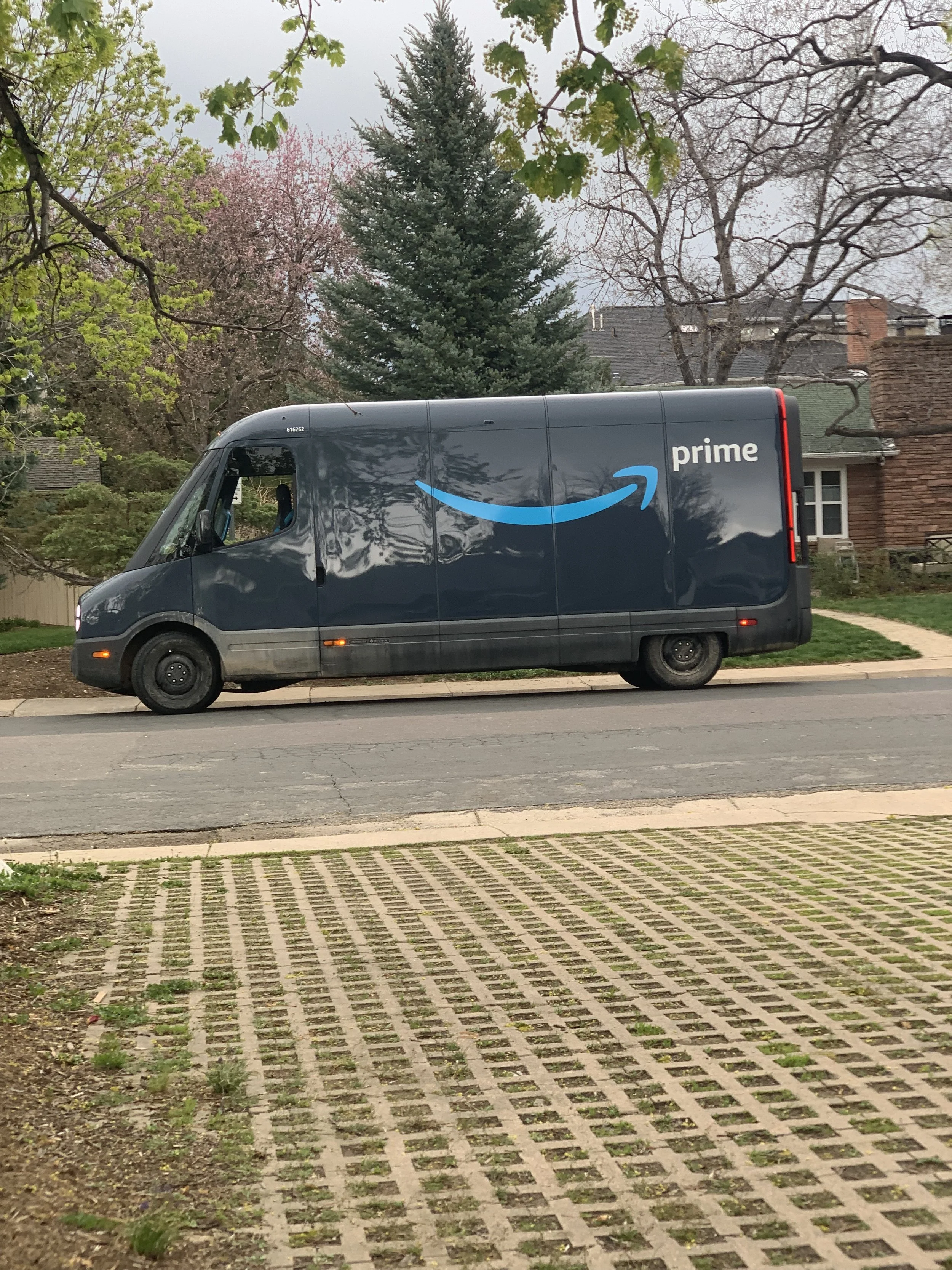 You might think I’m hoping for a package. But I took this photo for another reason. This picture resembles hope because this delivery truck is 100% electric which is hopeful to me because as our planet is heating up you can still see efforts to try t