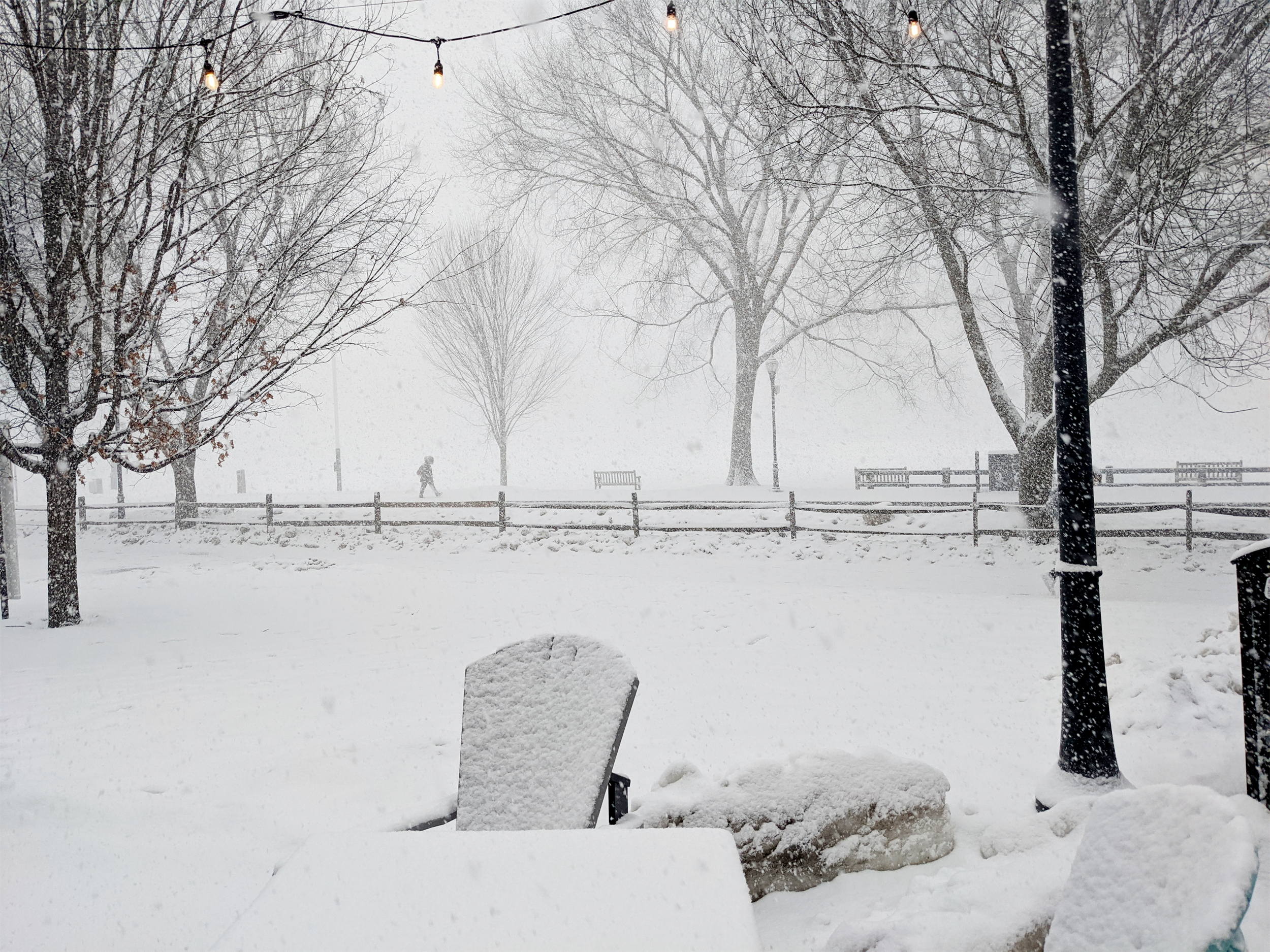 "This photo depicts a snowstorm over campus that occurred roughly a month ago near the start of winter term."

- Jeremiah