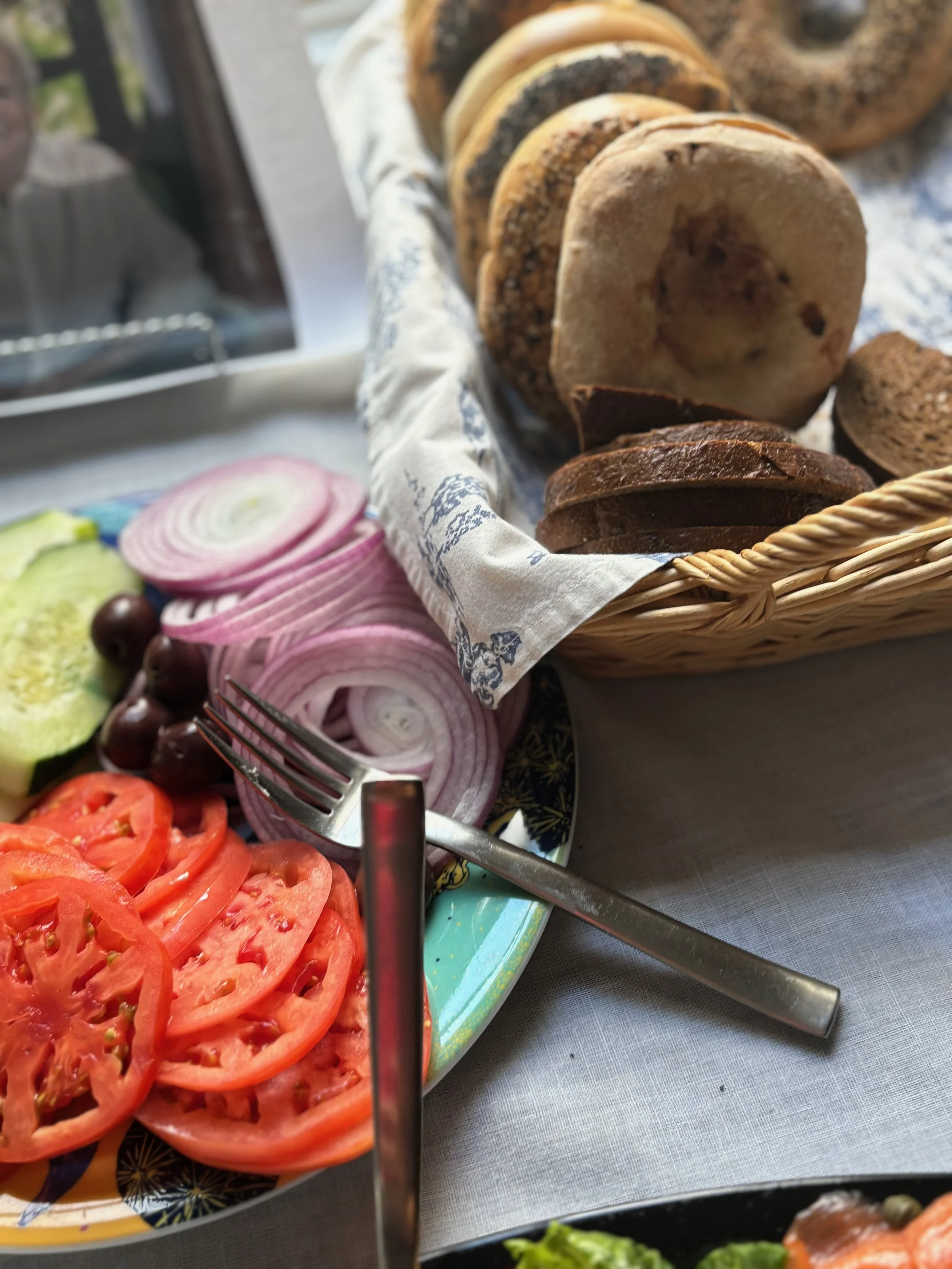 I got invited to a shiva. A shiva is like a memorial. It's not memorial. It's like after people die and you go to someone's house and you eat. And I really wanted to, I was having trouble hiding the man's face just for his own whatever, his own prote