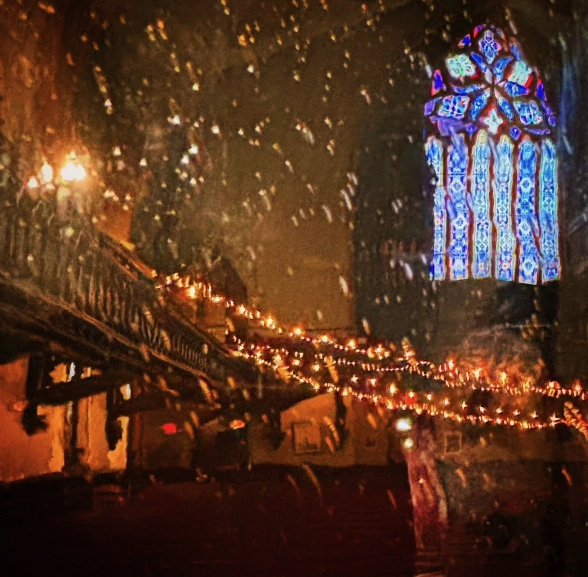 This is actually a church, but just the way the light was playing in there, it looked like a celebration.    — Rachel Gucwa