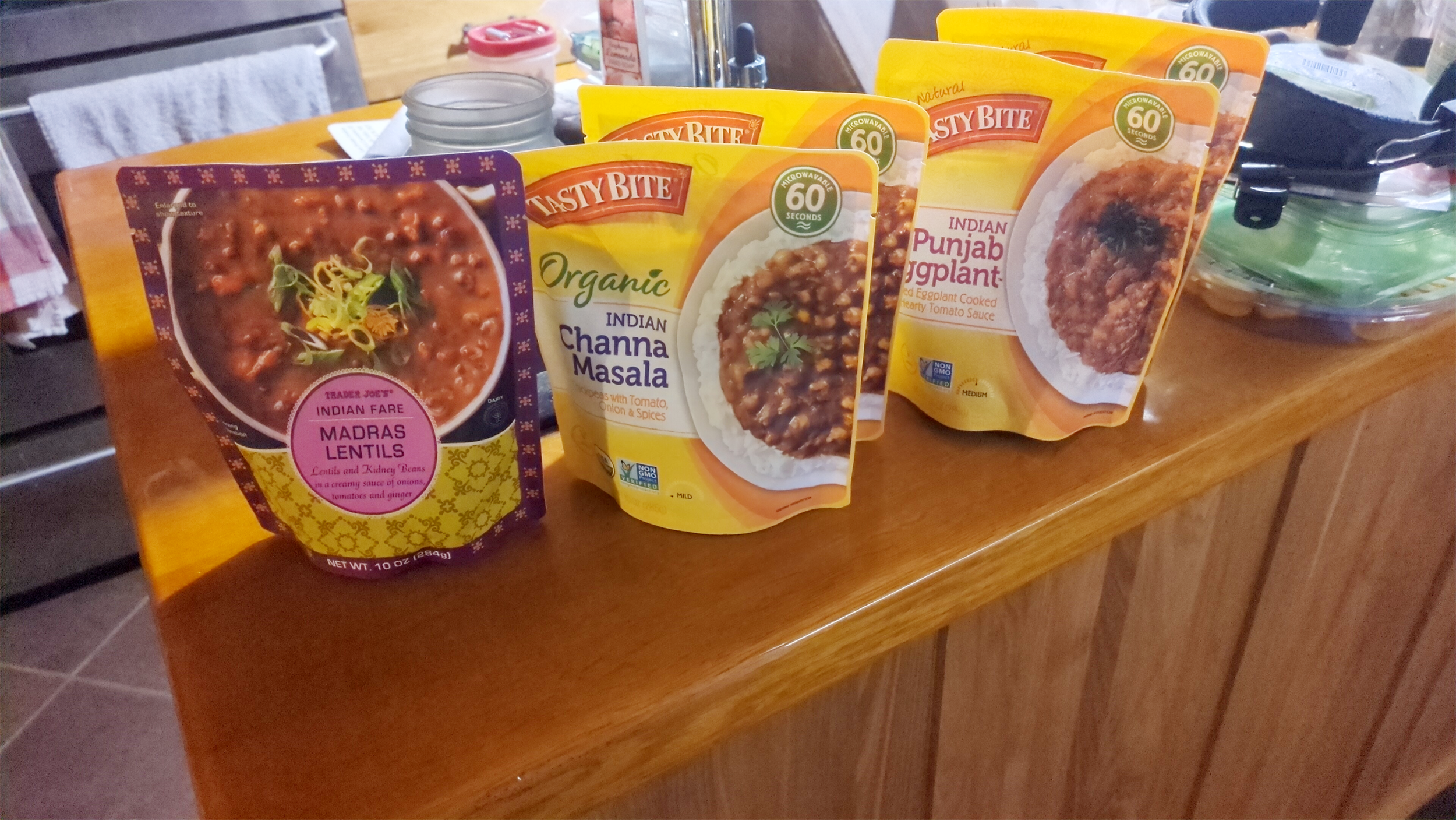"When I went home for a weekend this term, I brought back some vegetarian food that can be easily made into a meal. There are options like this on campus, but they are slim."

- Lily