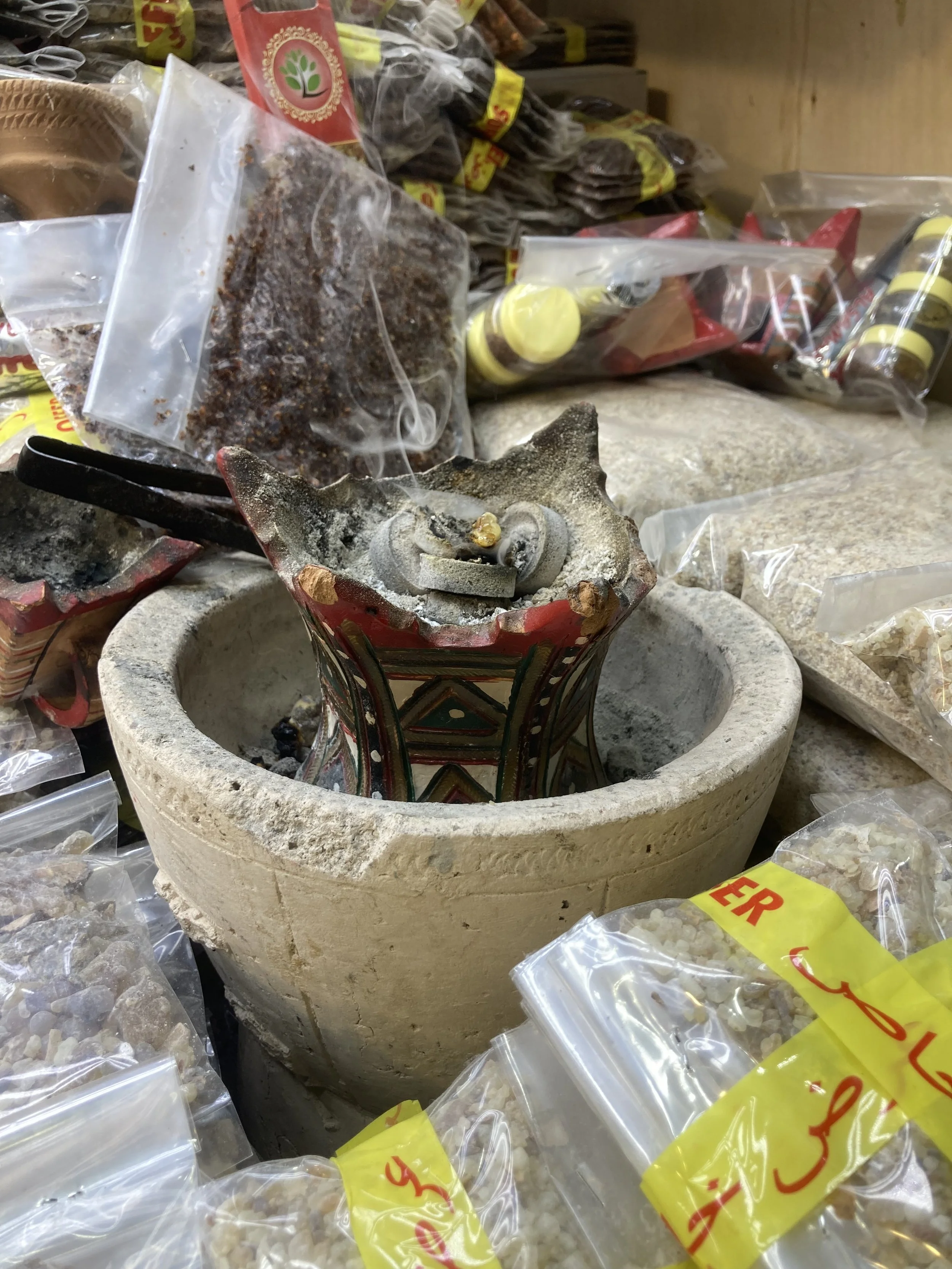 For me the incense burner (kanoon) is a metaphor of the peaceful aroma of the Omani way of life. Not only do we smell the incense burning everywhere, the kanoon is a symbol of Omani culture. — Melli (Germany)