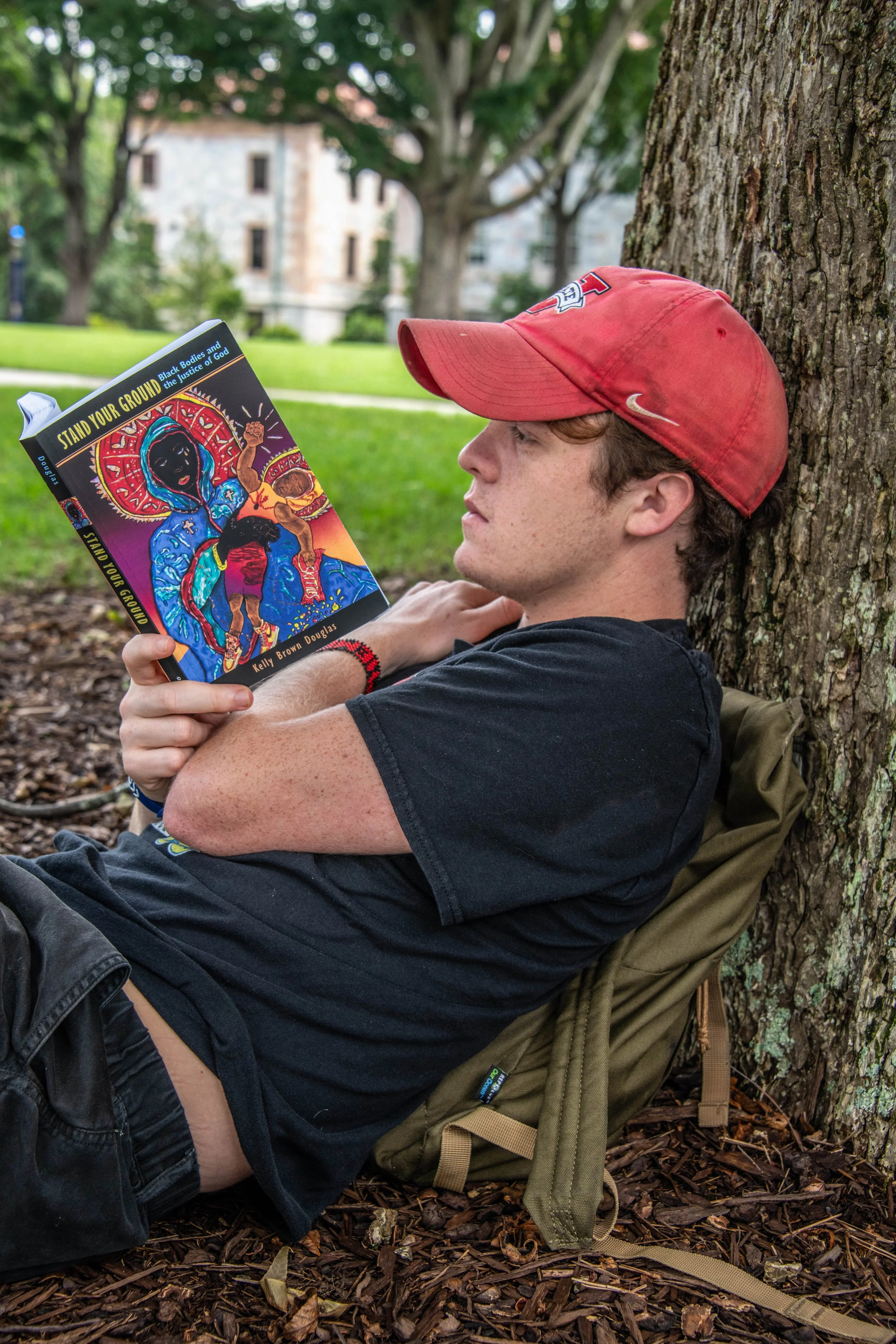 This is one of my coworkers that I worked with for three weeks and we're just living together, working together, intentional community stuff and working with the youth as well.     — Alan-Joshua Carrasco