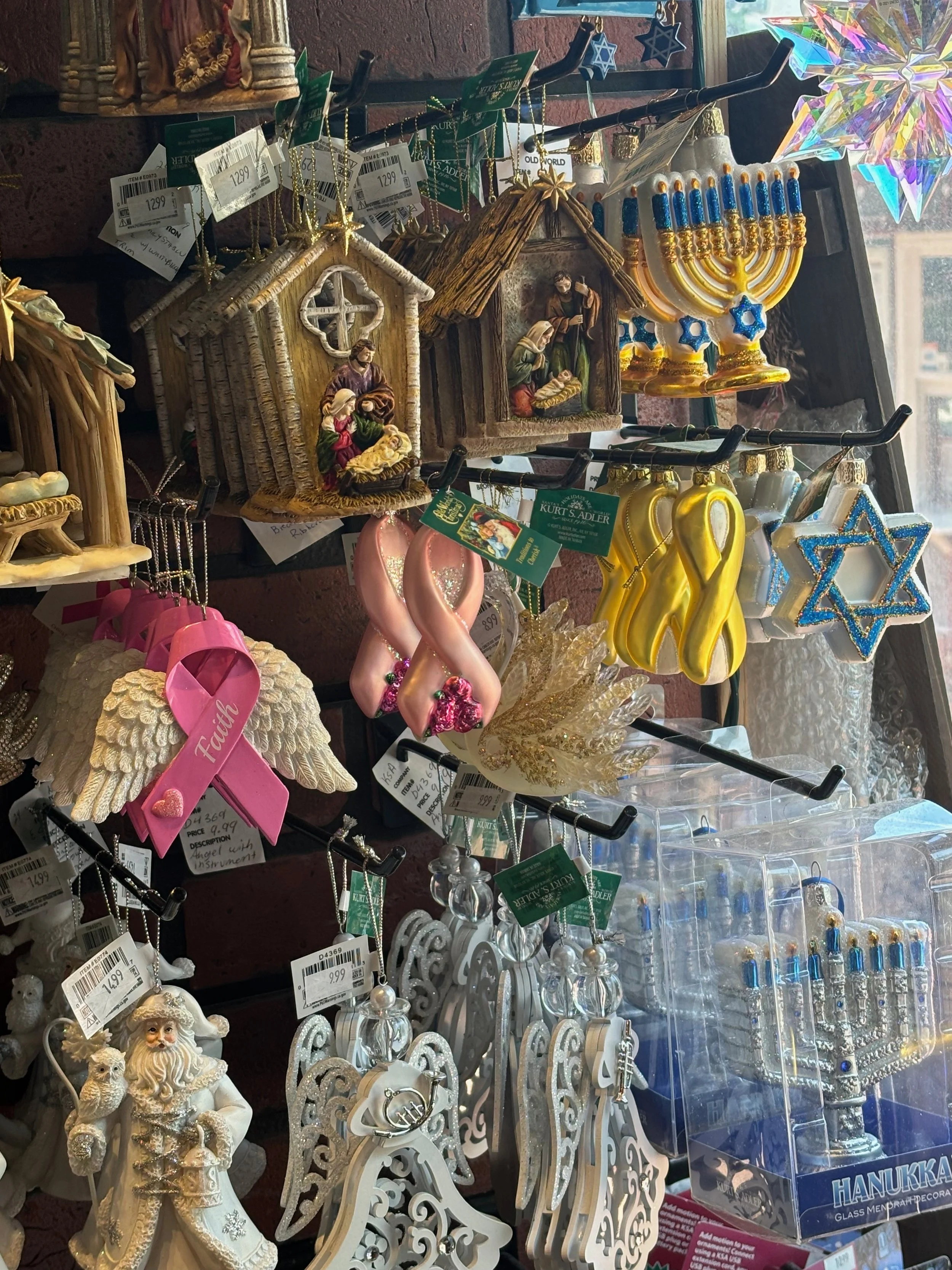Festival of lights    
Breast cancer    
And Jesus’s birth    
Yep, that about sums it up

— Rachel Gucwa