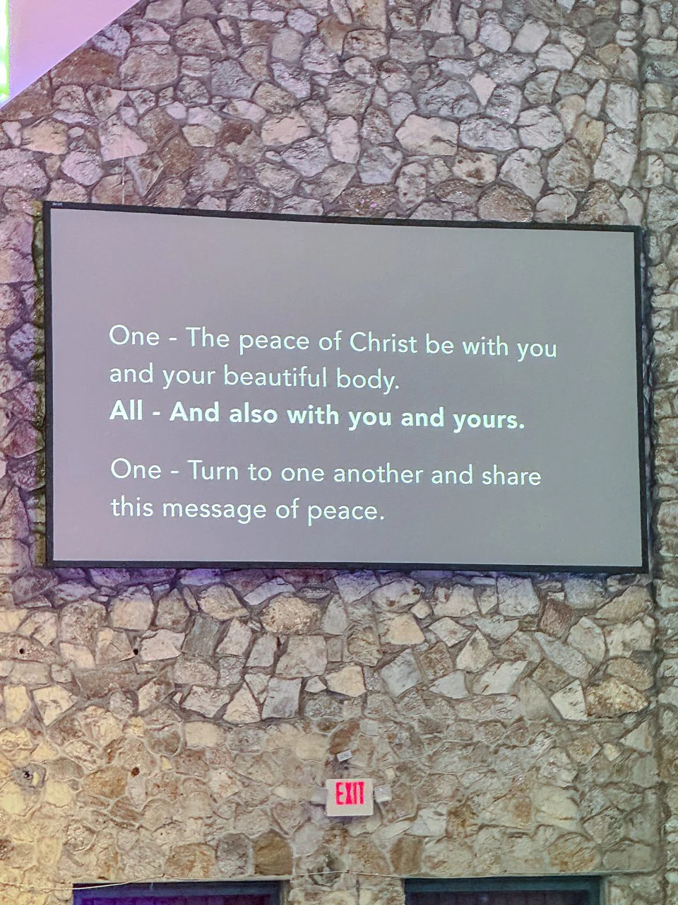 "A message of peace and love for one's self and one's body. As an agnostic college student at a Christian college conference, I found myself looking for what I could take away. The sharing of this message of peace and love felt humanizing. I hope tha