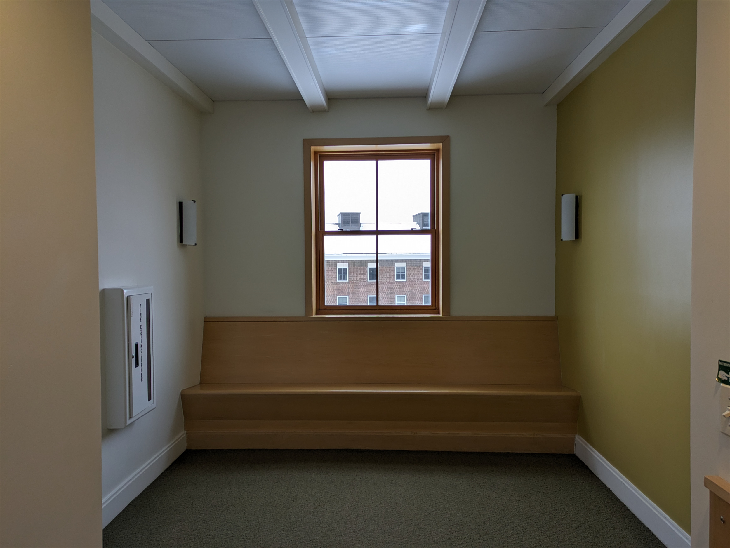 "An idea that came to the forefront of my mind during this project was using residential spaces intentionally. This room on the floor of my residence hall could be a space for meditation, prayer, or yoga."

- Lily