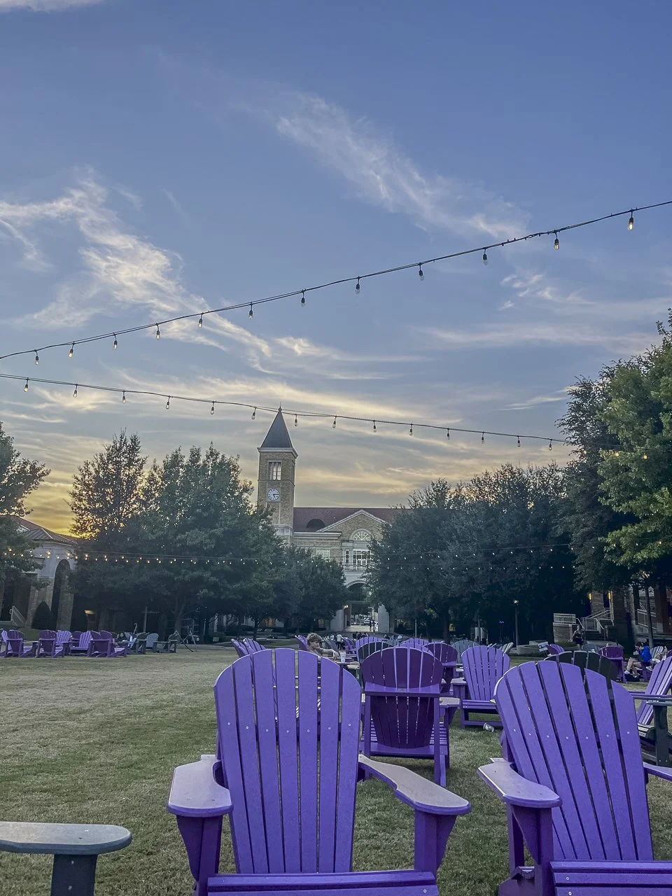 "The Commons is an incredible third space on campus. With circles of purple and grey adirondack chairs, it's a great place for people of all backgrounds and perspectives to come together. I hope that TCU continues to develop more third spaces-places 