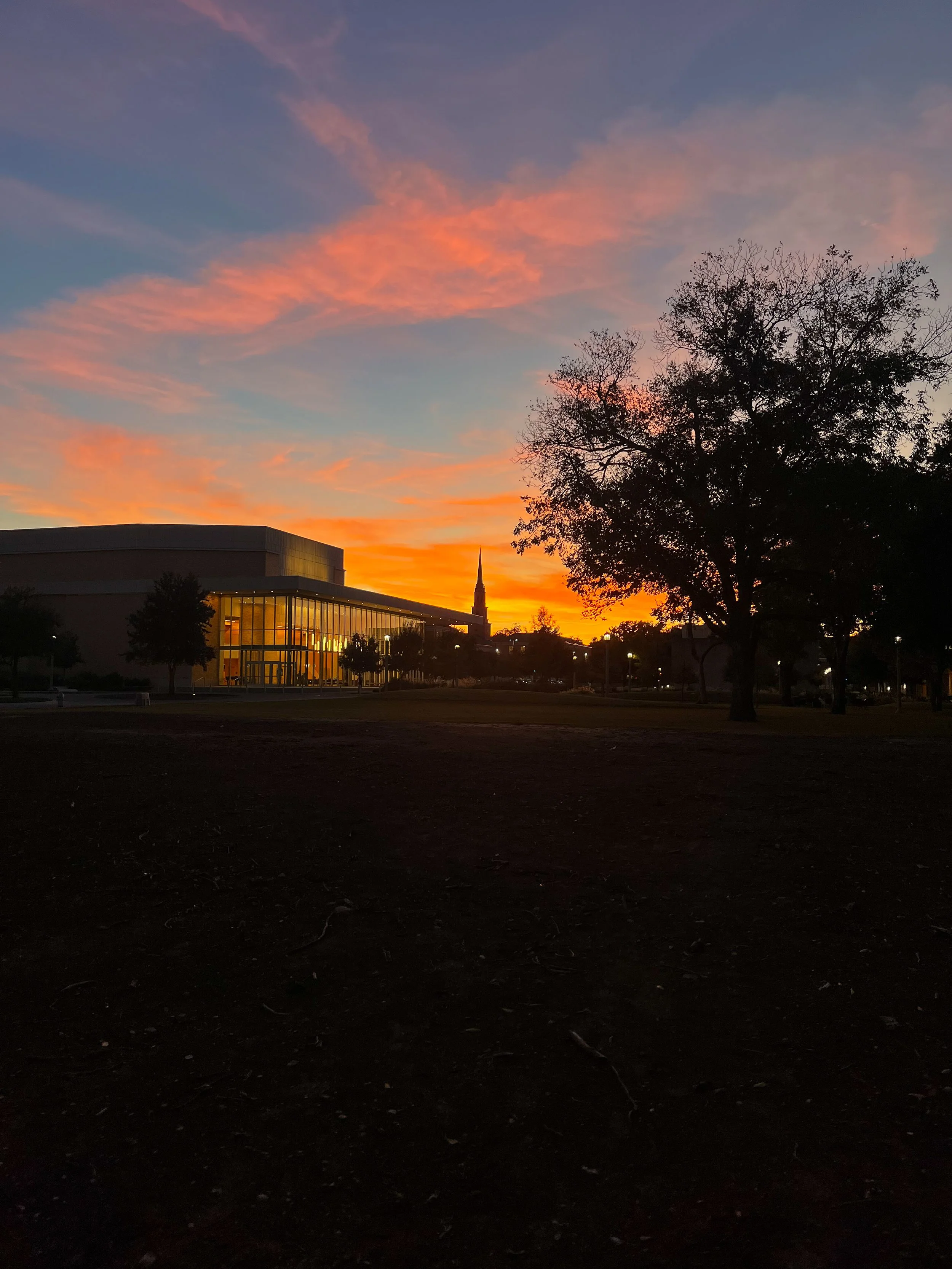 "I can't help but stop and partake in the beauty of a sunset at TCU. With the chapel in the background, I find a sense of solitude amidst the challenges of each day. A sunrise and sunset represent much more than a picturesque scene - it reminds us th