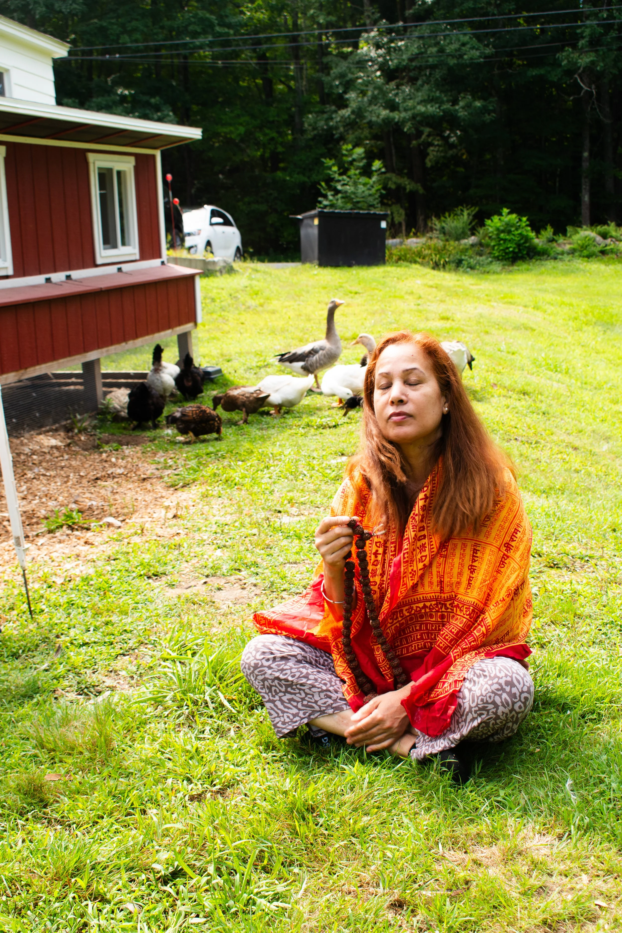 This lady lives in Mt. Vernon, New Hampshire. A lot of things have happened to her in her life medically but the faith and boldness have not faded from her soul. She owns her small farm with chickens, geese and a few ducks. This is her own time where