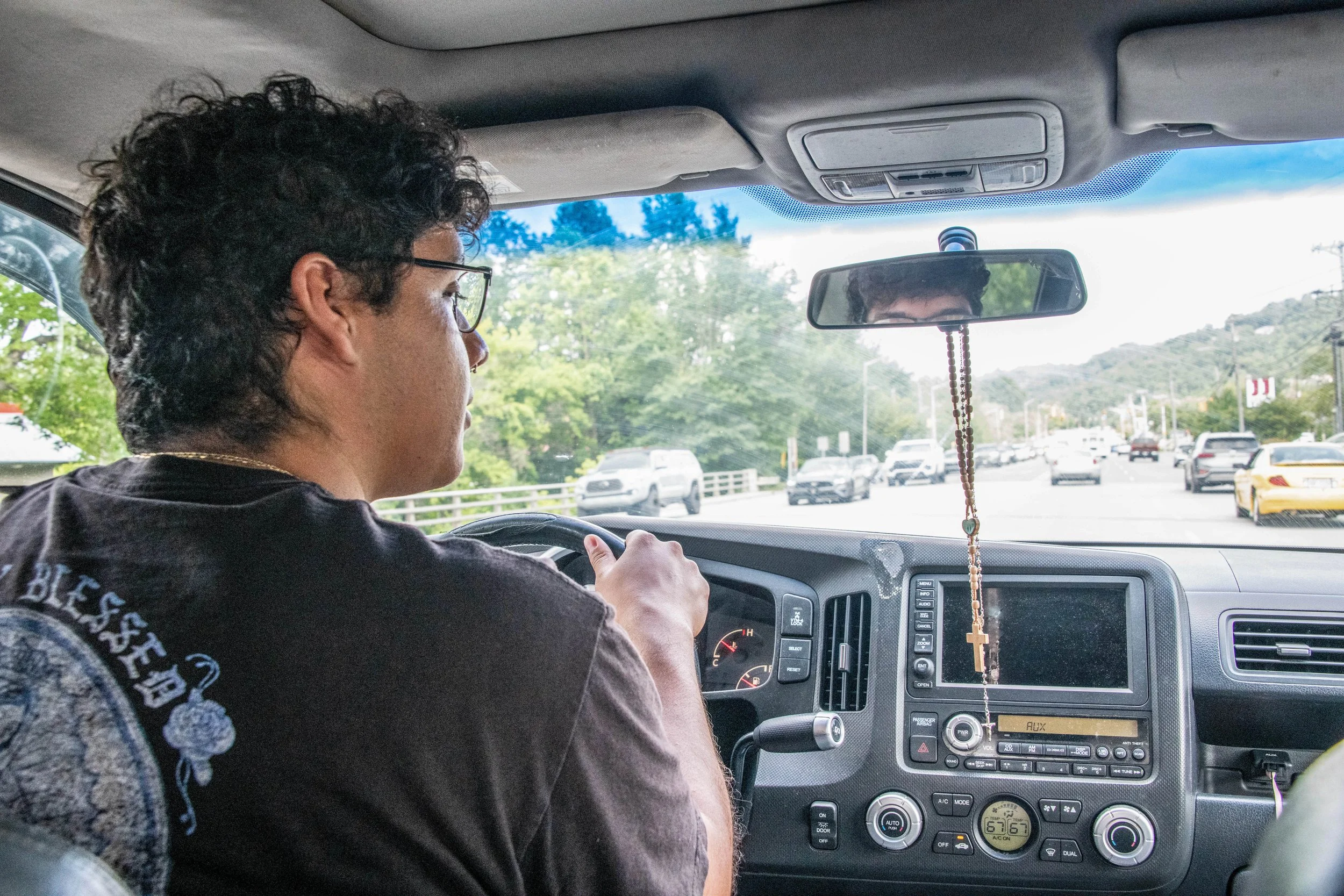 I was just in a friend's car and I realized he had a rosary and well, I guess two rosaries, but there just in his car and it's kind of subtle, which I appreciate. And I know from a culture perspective, lots of Latin American people have 'em that use 
