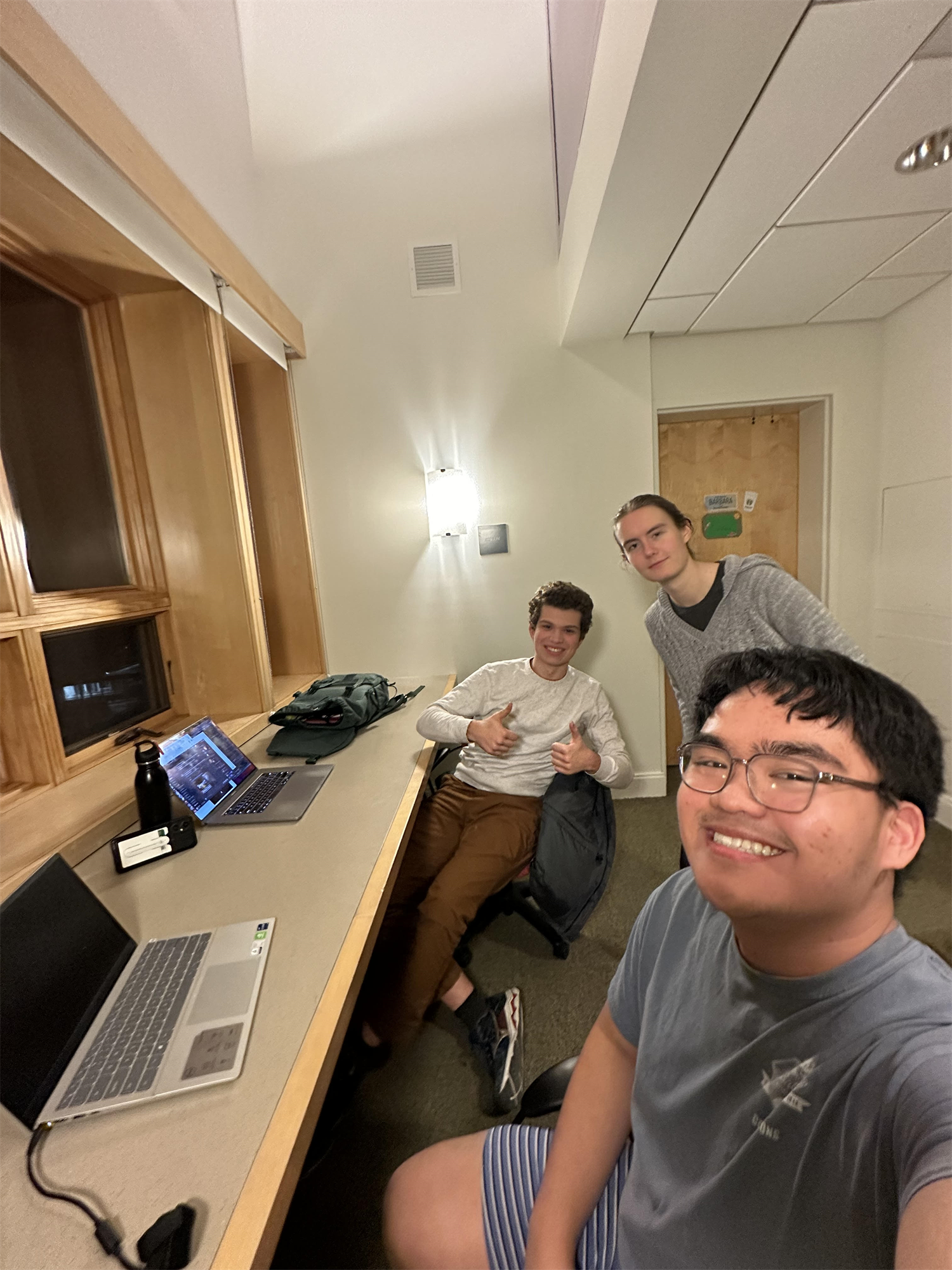 "This photo was taken during a spontaneous conversation we had one night. It was magical how there are peers who are also interested in their own worldviews."

- Andrew