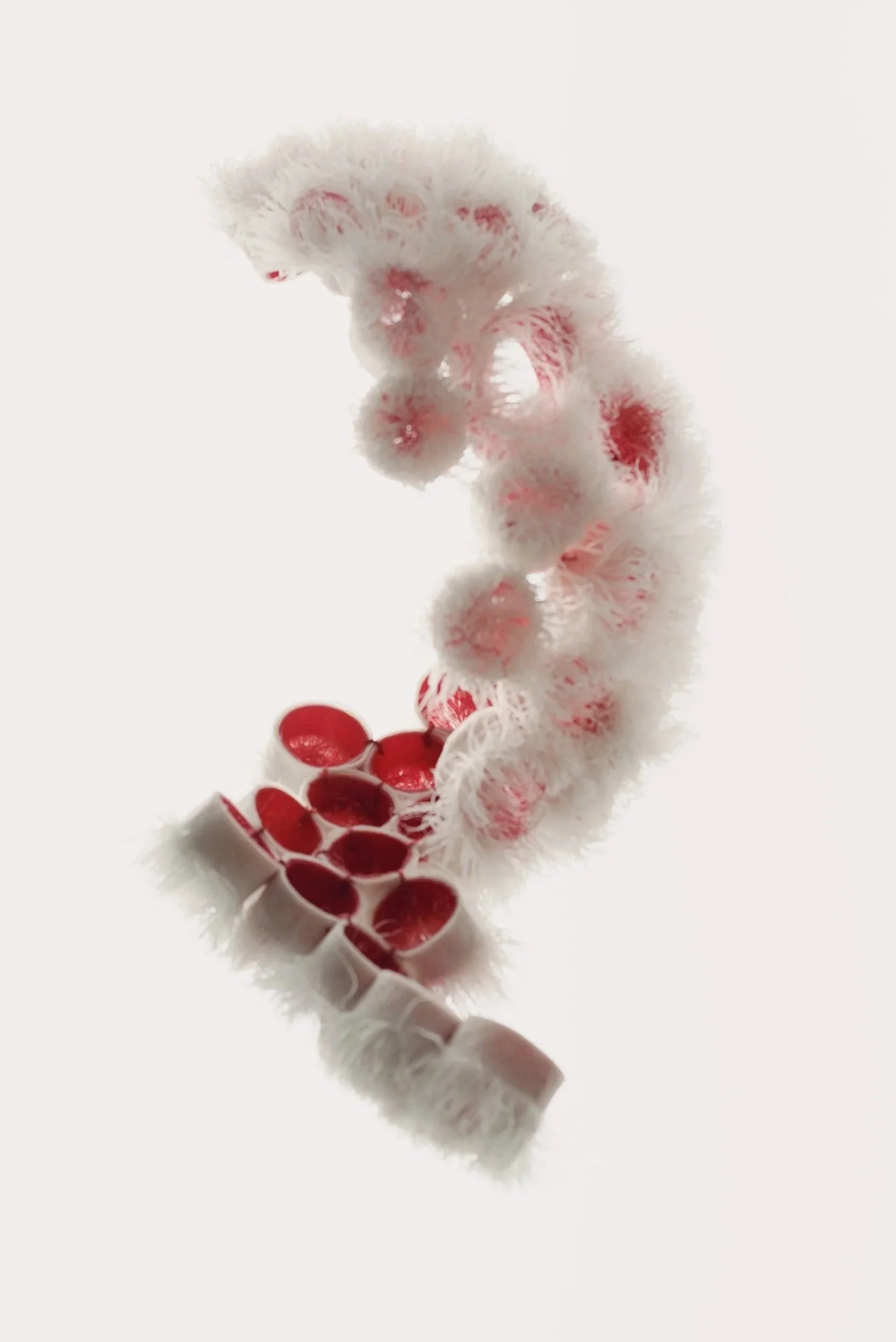 Lasercut organza in modules