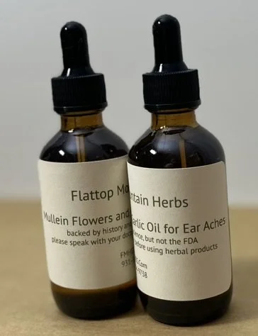 Mullein & Garlic Oil for Ear Aches